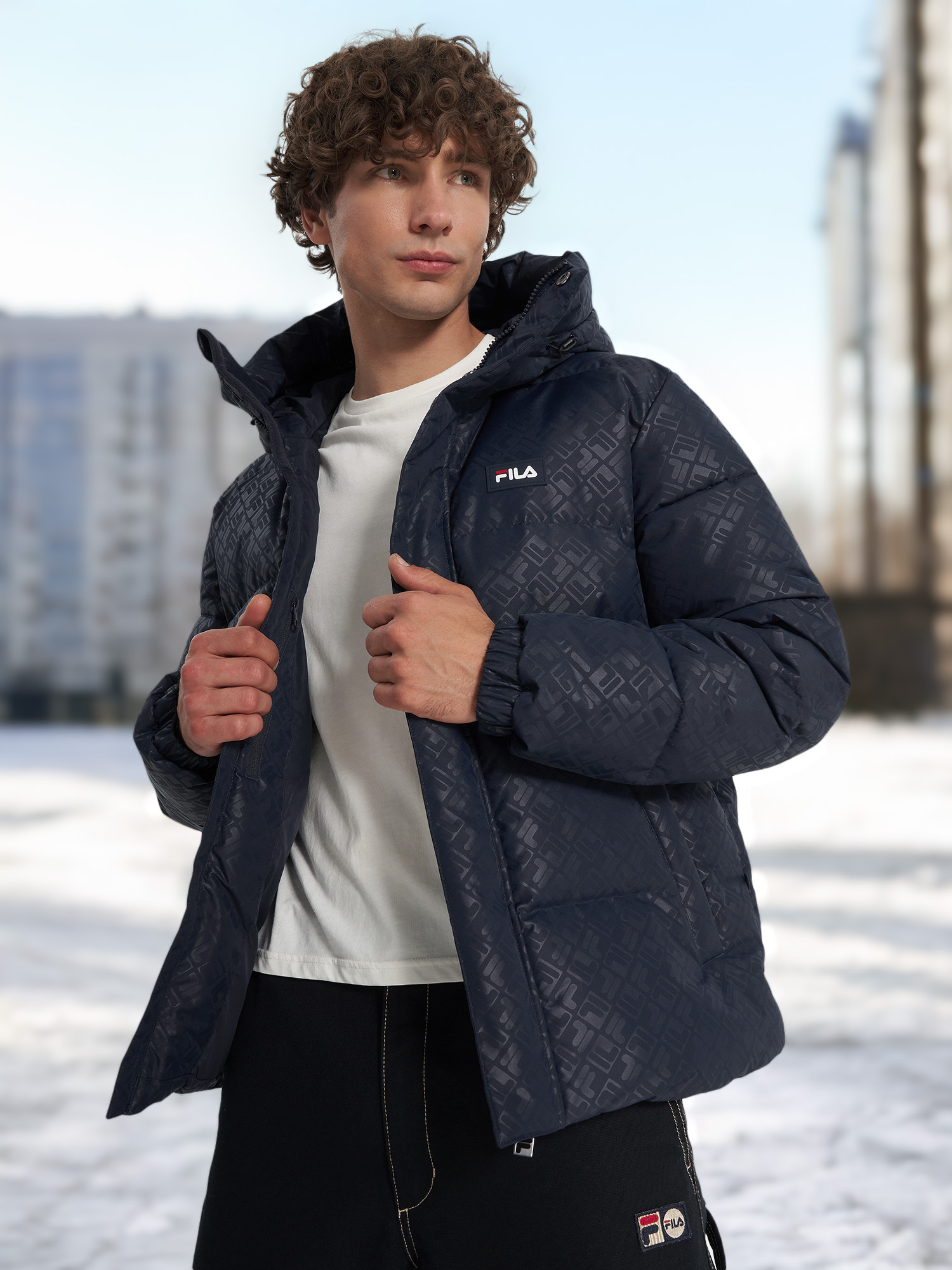 Пуховик FILA, синий, арт. 136667fla-m3