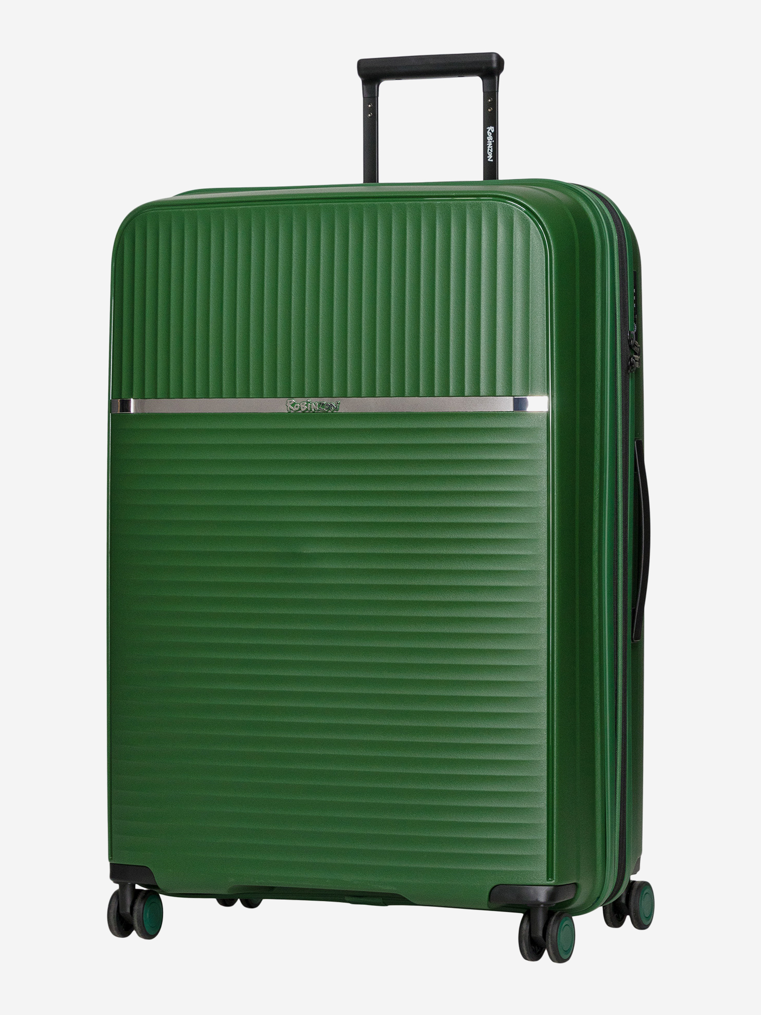 Изображение товара Чемодан Robinzon Зеленый 120л 2 отделения из полипропилена и полиэстера