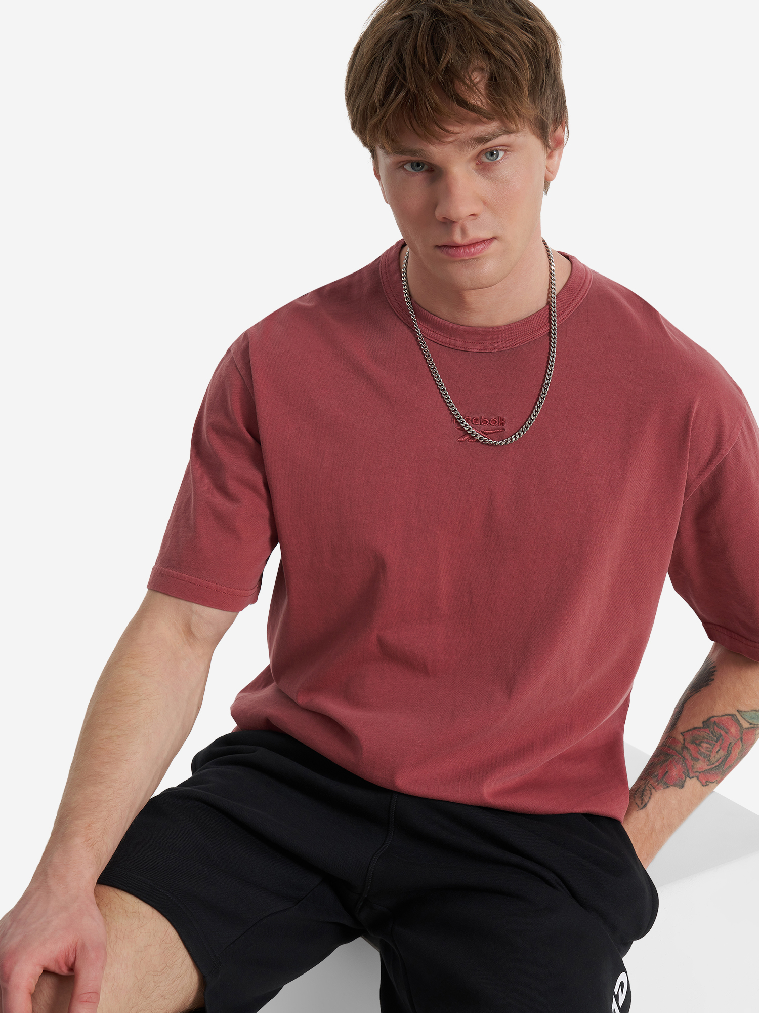

Футболка мужская Reebok Washed, Красный