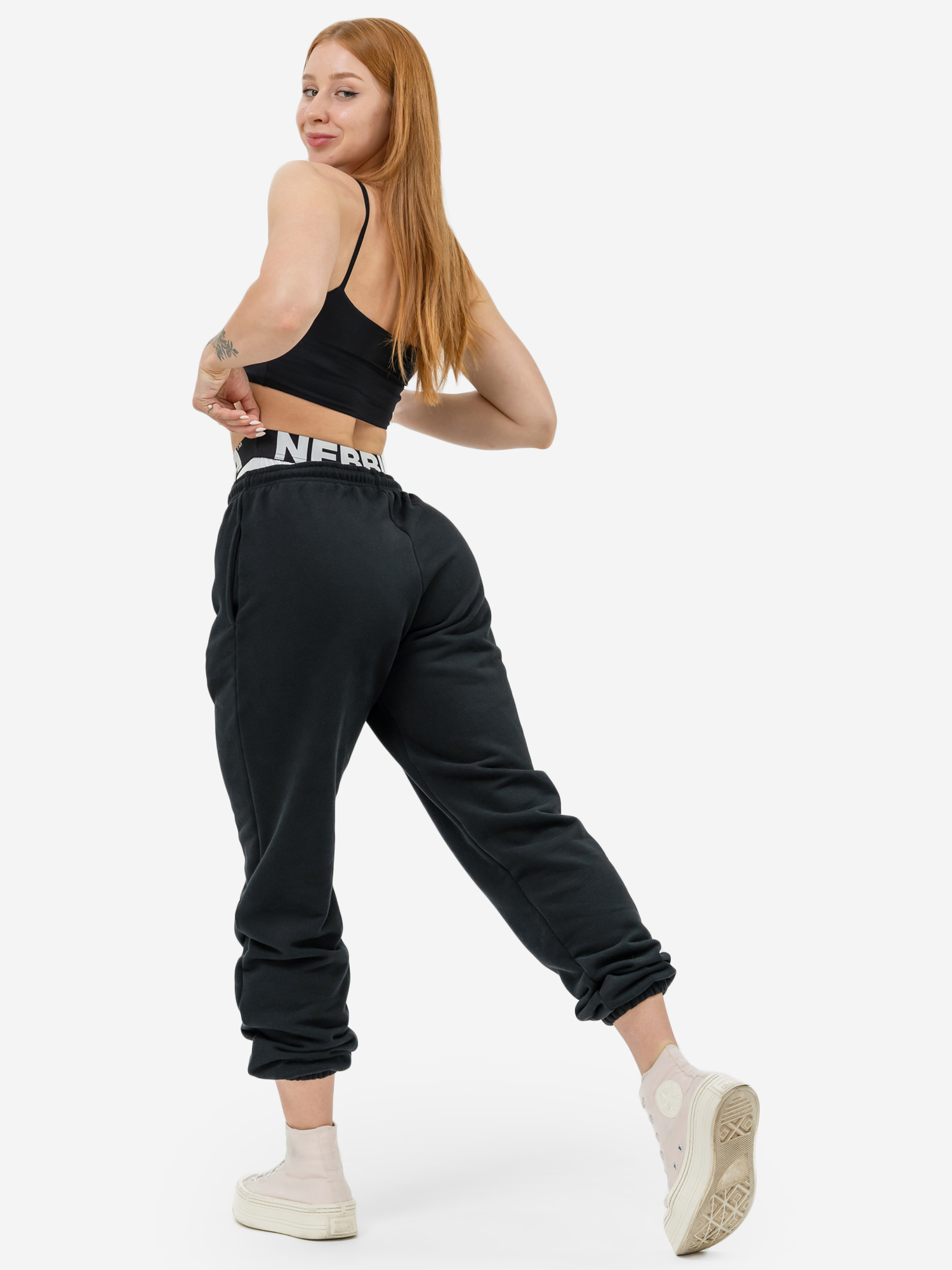 Брюки спортивные женские NEBBIA Gym sweatpants MUSCLE MOMMY 623, Черный 623BLACKSRCYN2B-#0000011, размер 40 - фото 4