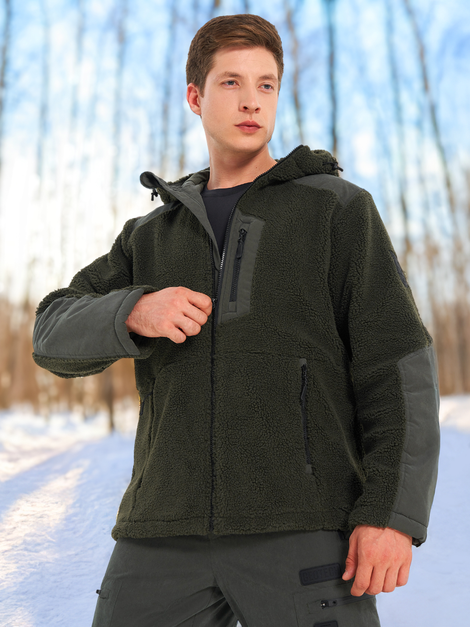 Легкая куртка мужская Geotech, зеленый, арт. 137501g2p-74