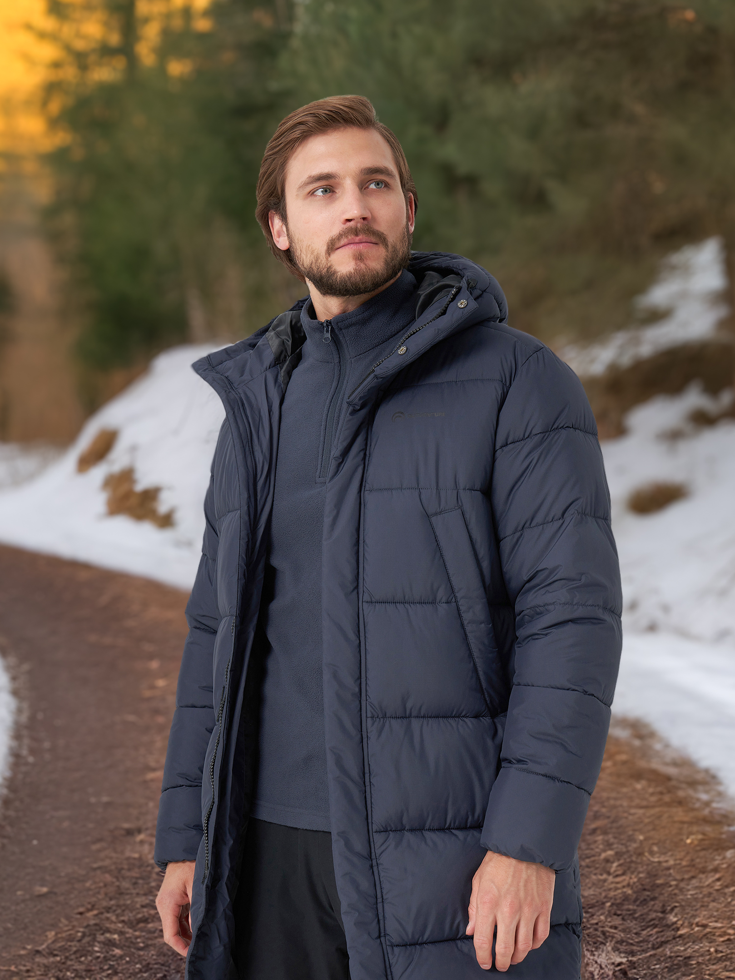 

Пальто утепленное мужское Outventure, Синий