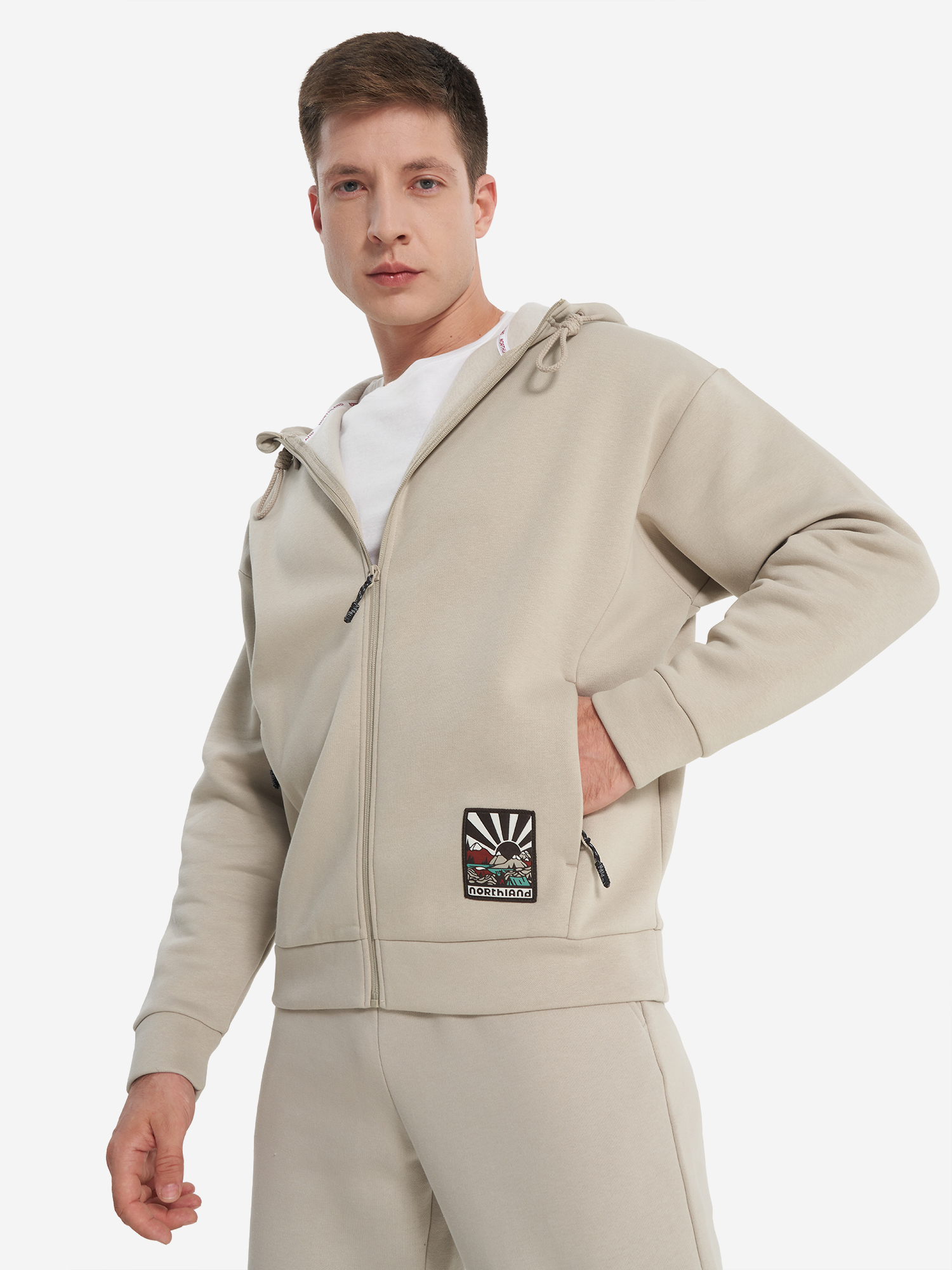

Толстовка мужская оверсайз Northland, Бежевый