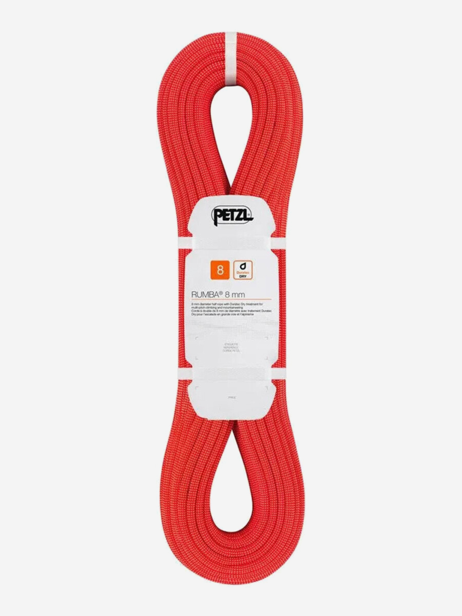 Изображение товара Petzl Rumba 8. 0 mm 60 m - динамическая верёвка для скалолазания