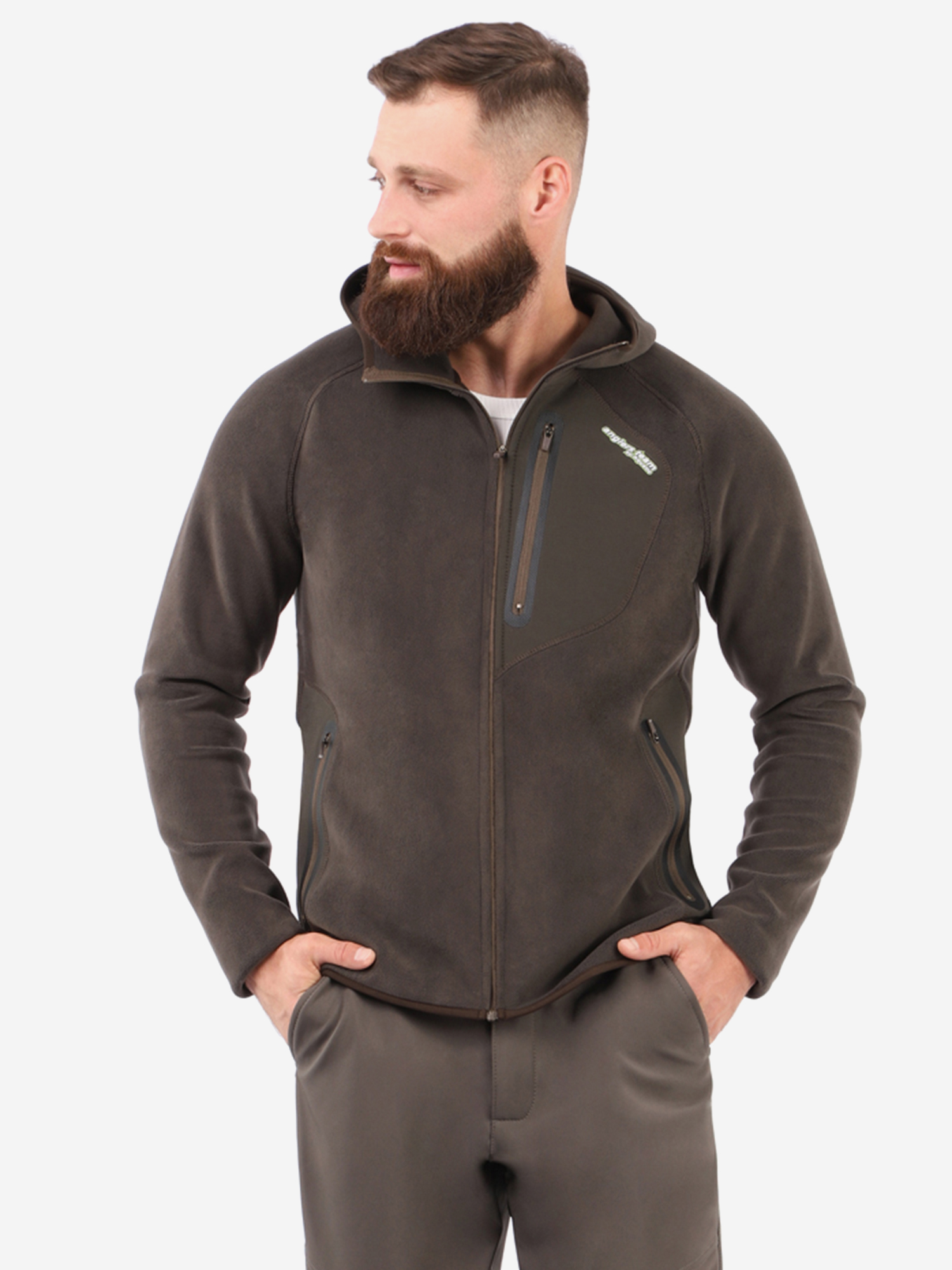 Изображение товара Толстовка флисовая с капюшоном Aquatic ТФ-03 Хаки