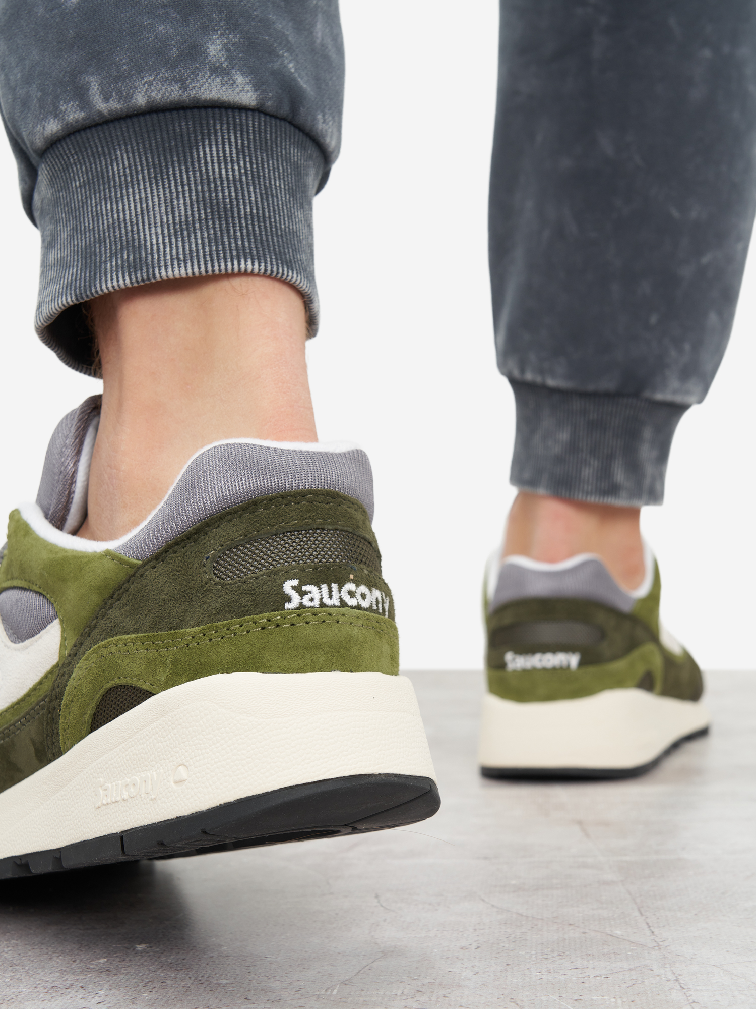 Кроссовки мужские Saucony Shadow 6000, Зеленый Вид№10