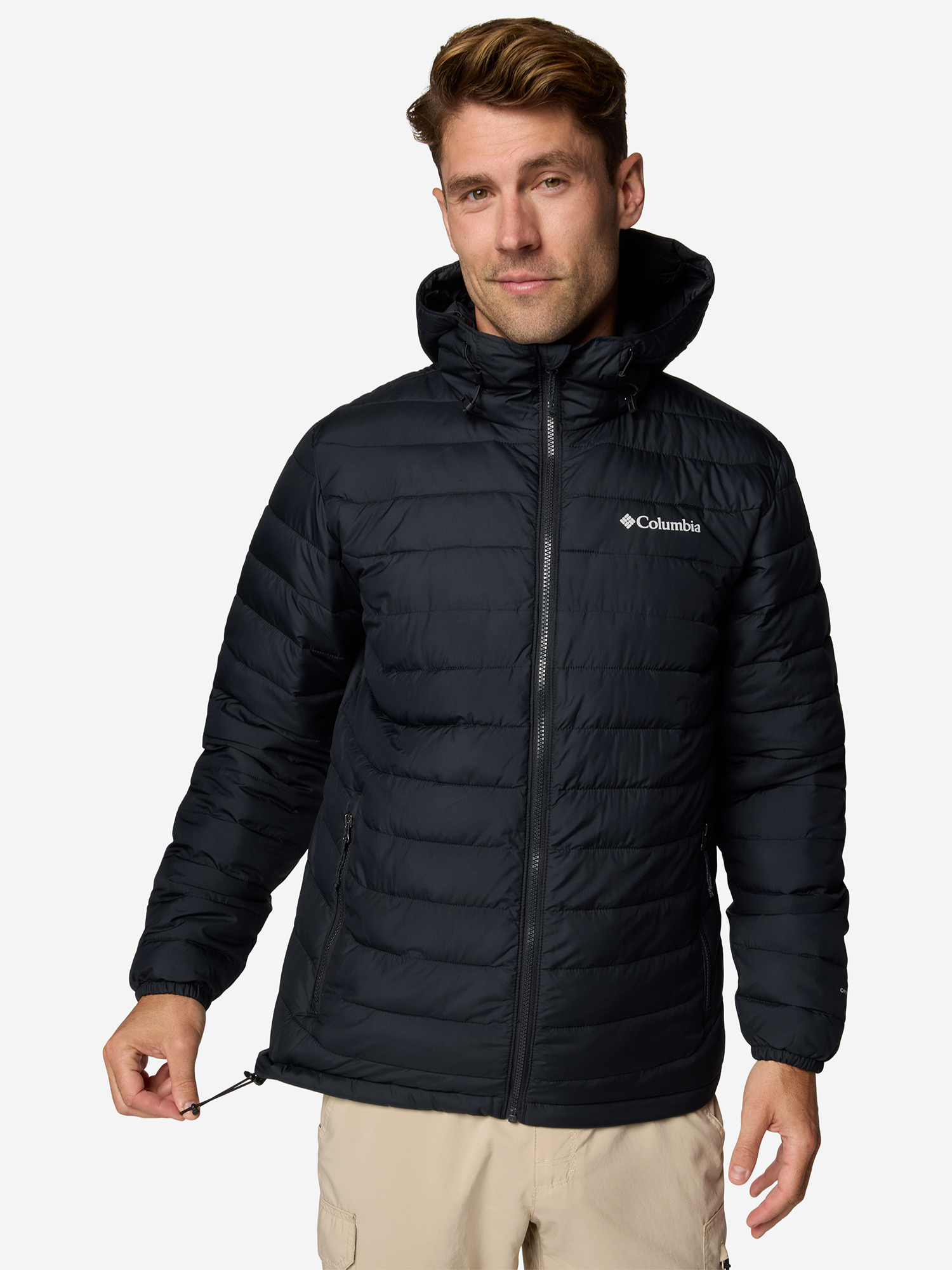 Куртка утепленная мужская Columbia Powder Lite II Hooded Jacket, Черный 2086941CLB-010, размер 54 - фото 8