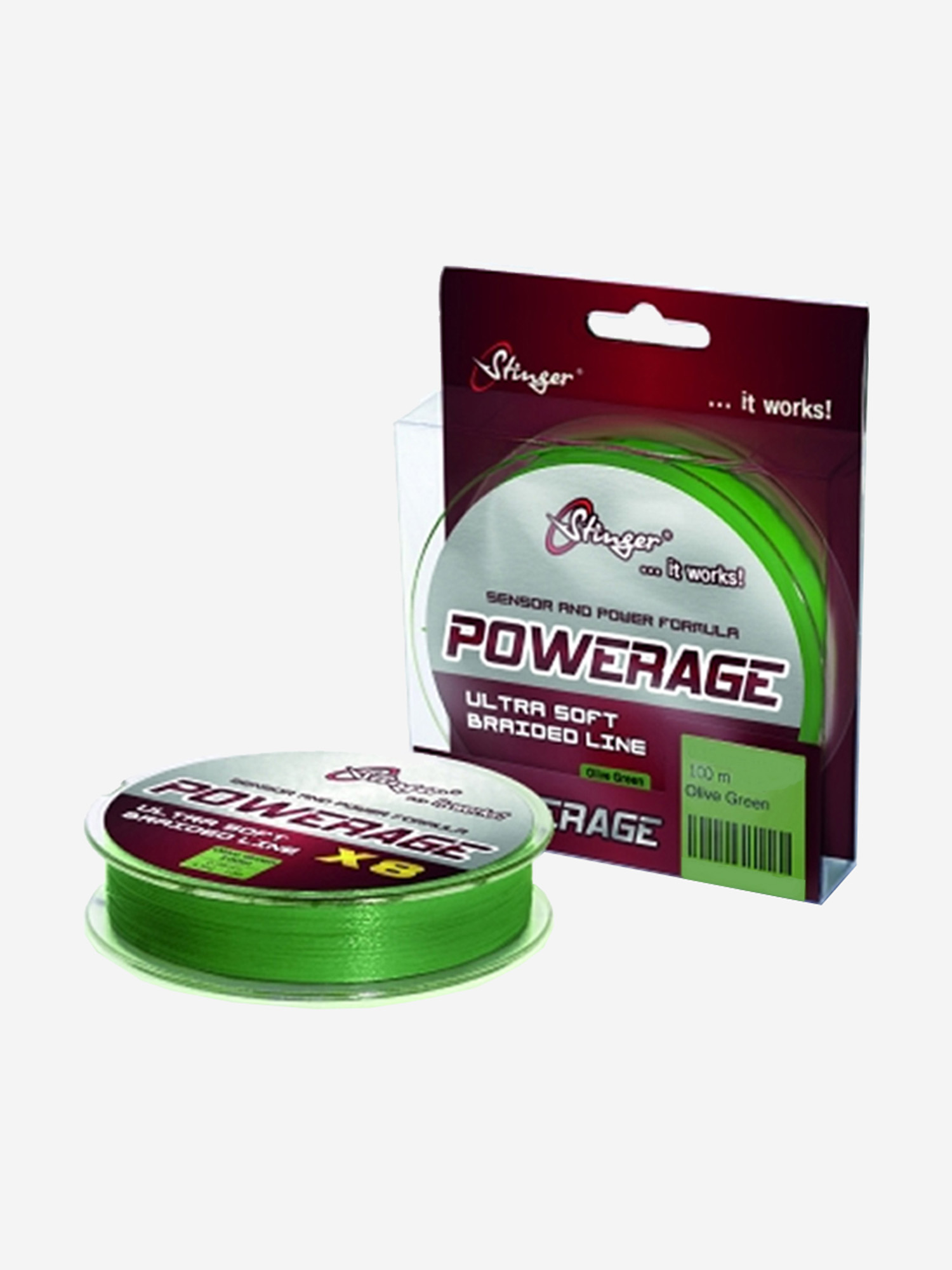 

Плетеный шнур Stinger PowerAge X8 , Olive Green, 0,24 мм, Зеленый