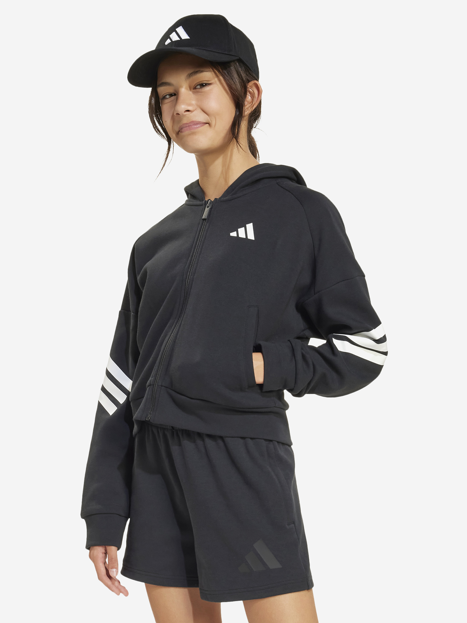 Толстовка для девочек adidas Черный 6399₽