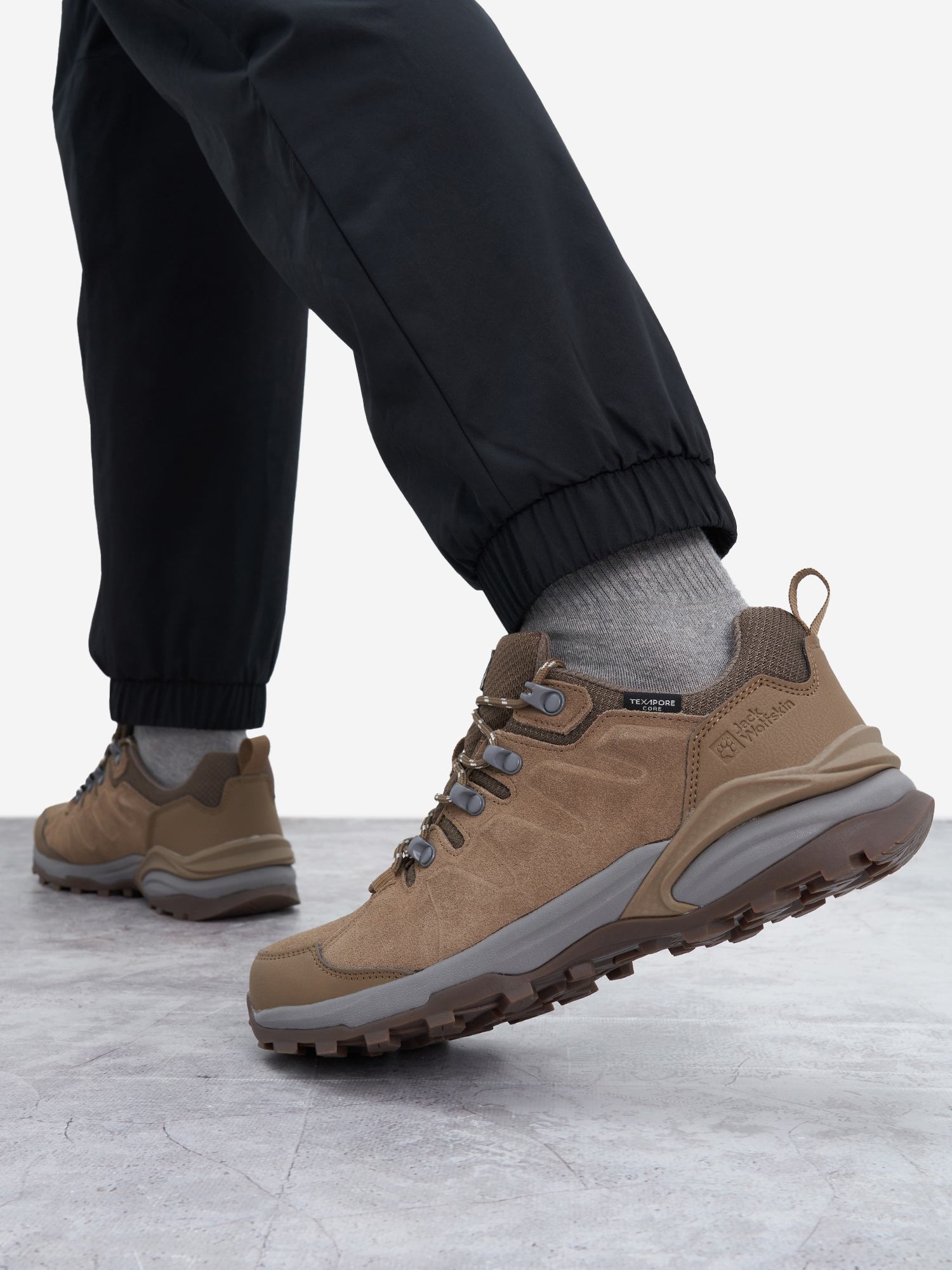 Полуботинки женские Jack Wolfskin Refugio Texapore Low, Бежевый