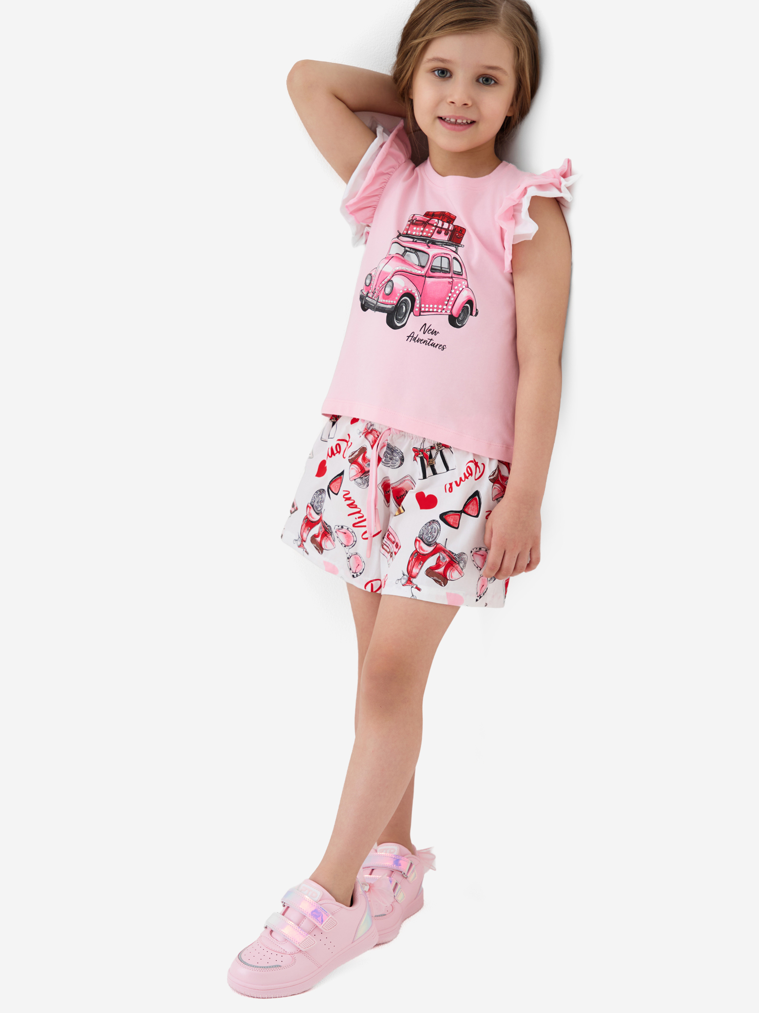 Изображение товара Комплект для девочек: футболка, шорты PlayToday