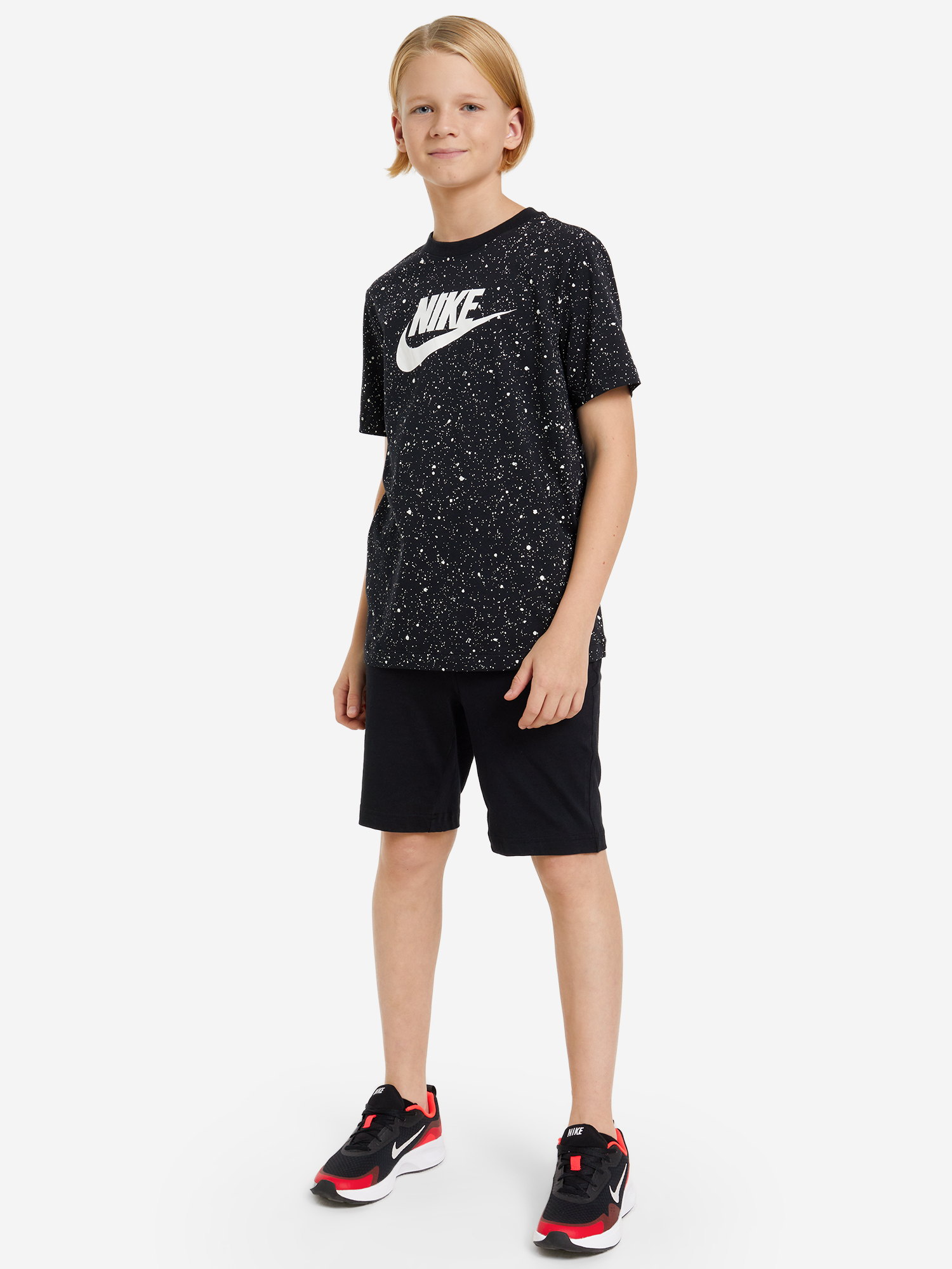 Футболка для мальчиков Nike tee club trend, Черный Вид№3