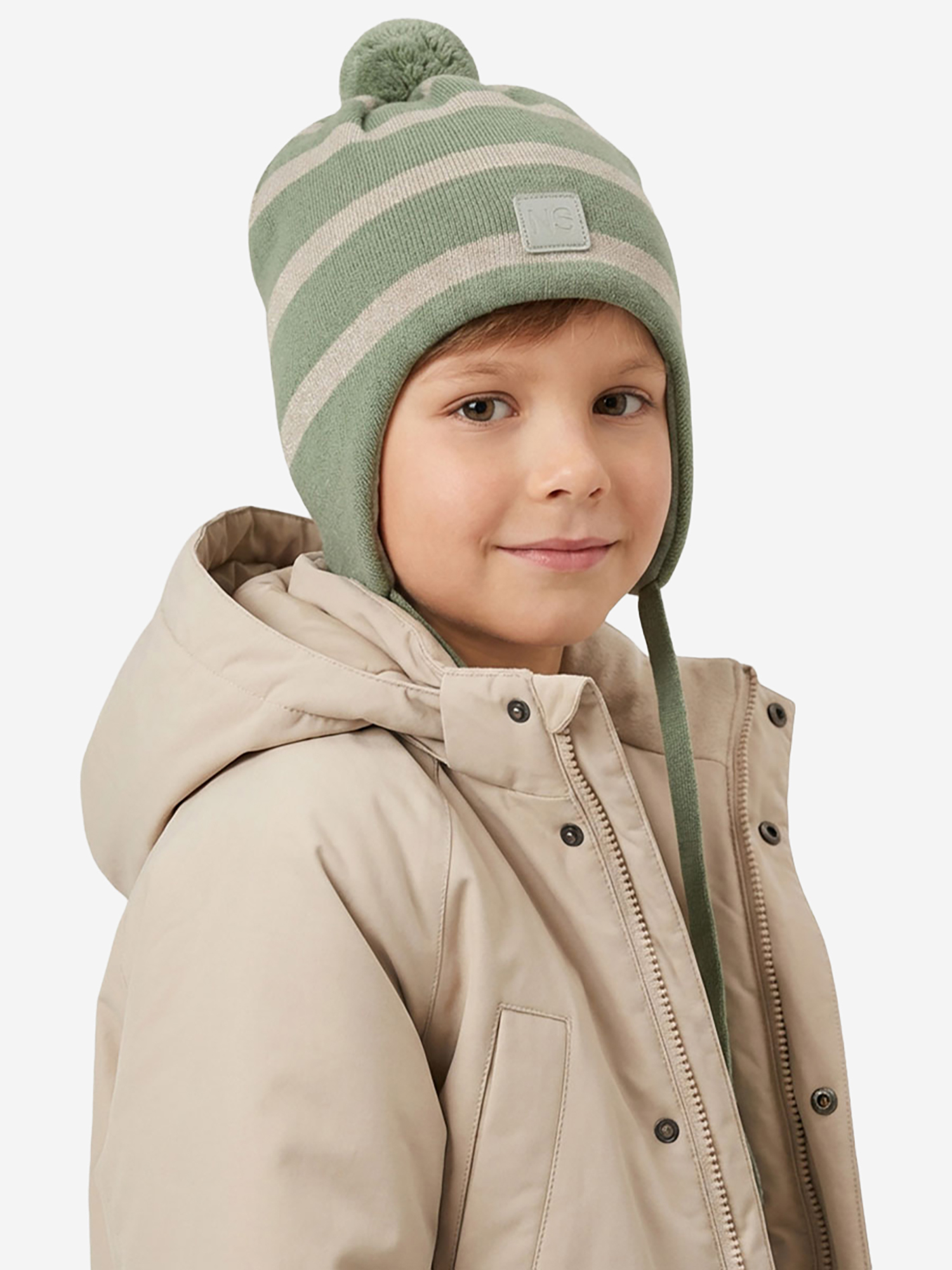Изображение товара Шапка NIKASTYLE Moss Beigh демисезонная для детей и взрослых