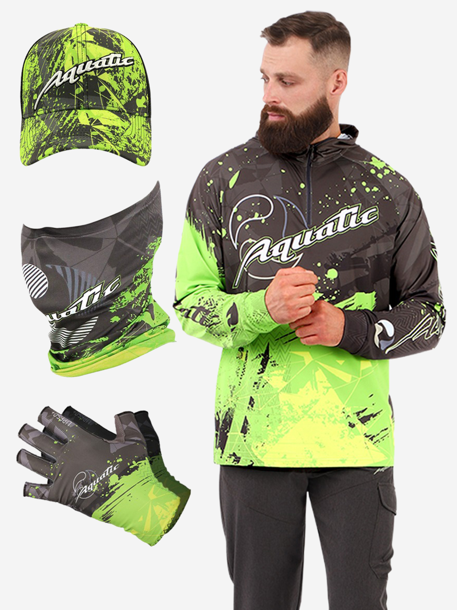 Изображение товара Комплект джерси подарочный для рыбалки Aquatic мужской всесезонный