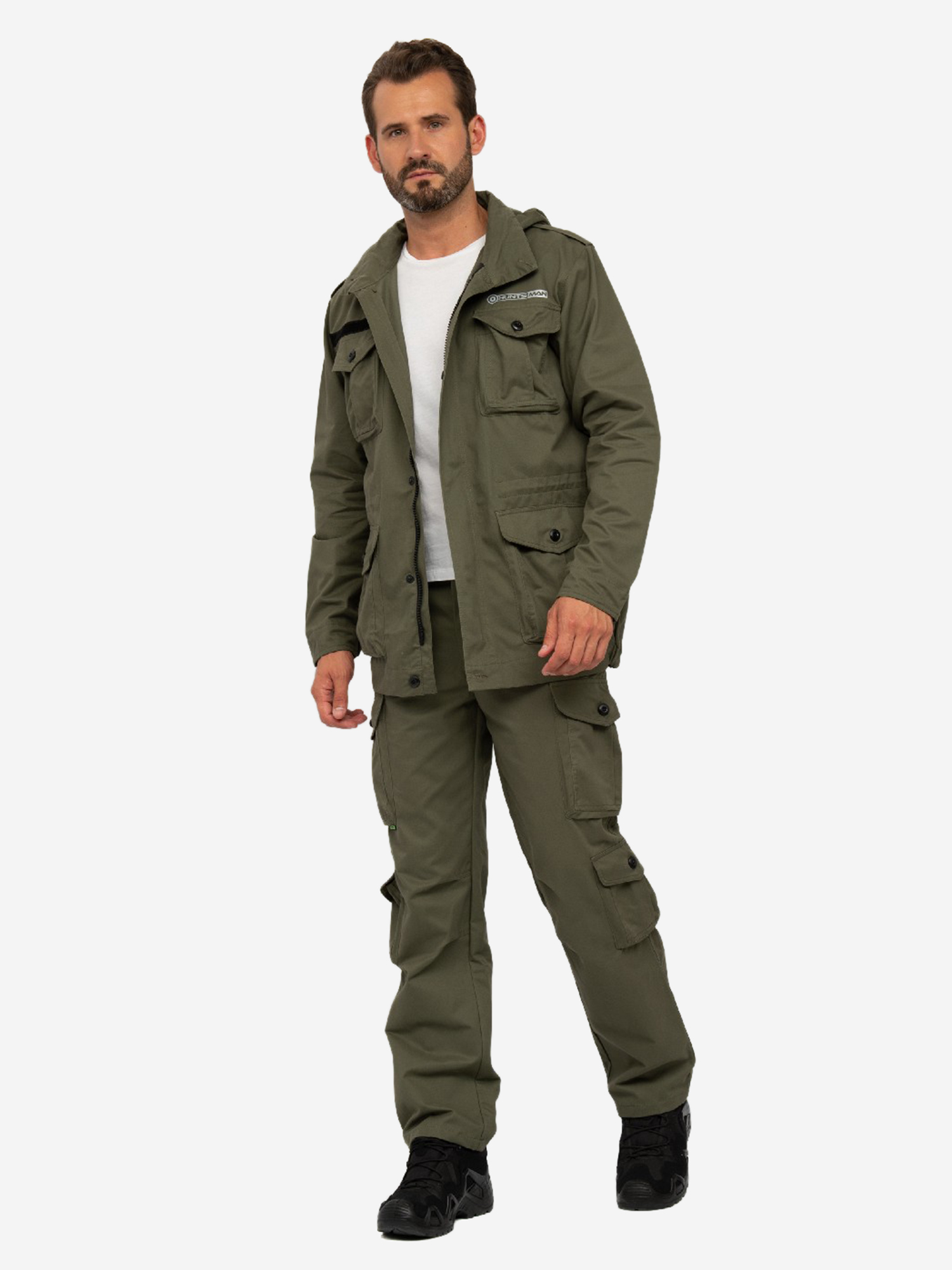 Изображение товара Костюм мужской Huntsman Крафт летний для охоты и рыбалки из ткани Cotton, Хаки