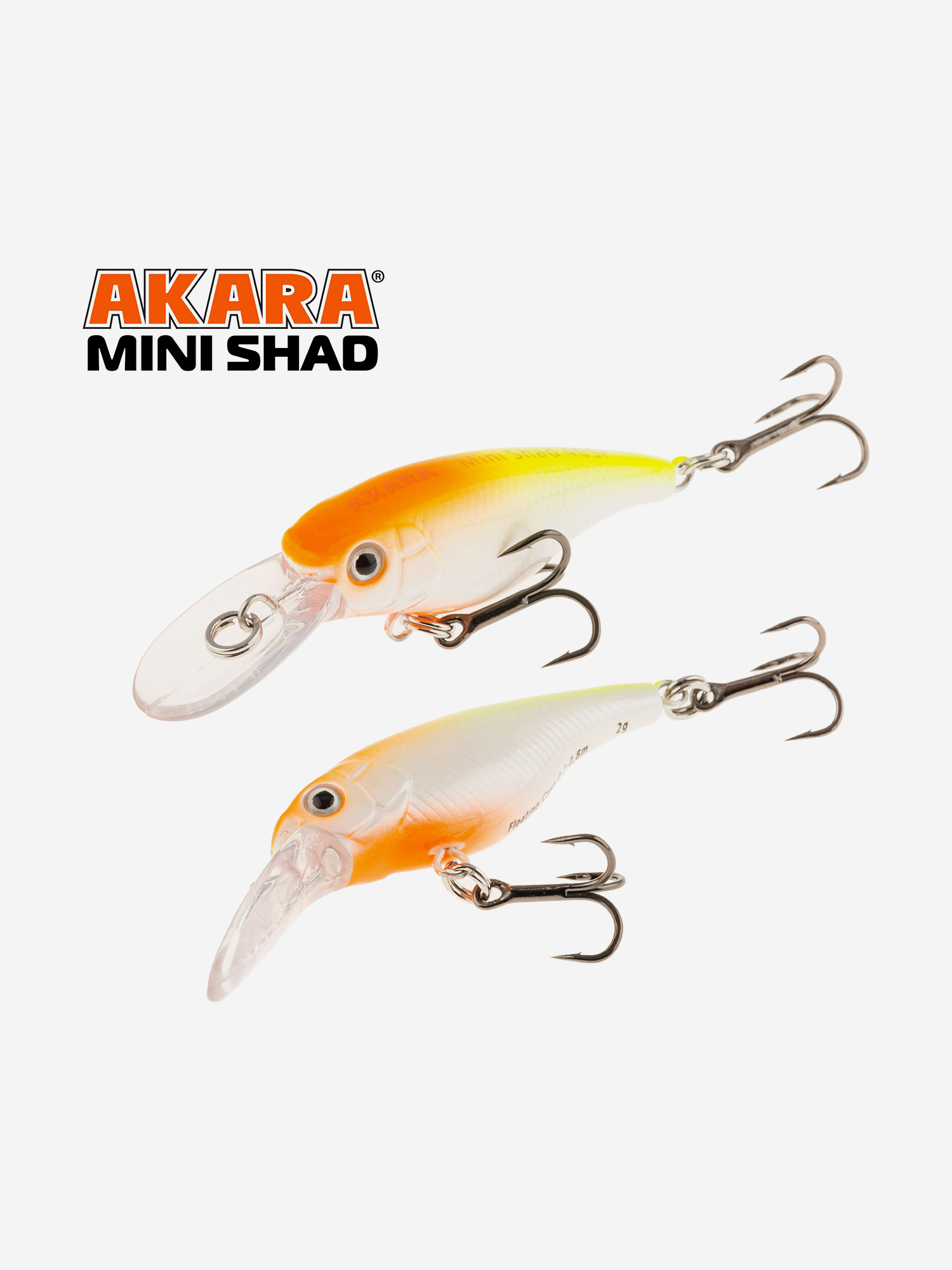Изображение товара Воблер Akara Mini Shad 40SP суспендер для ловли хищных рыб