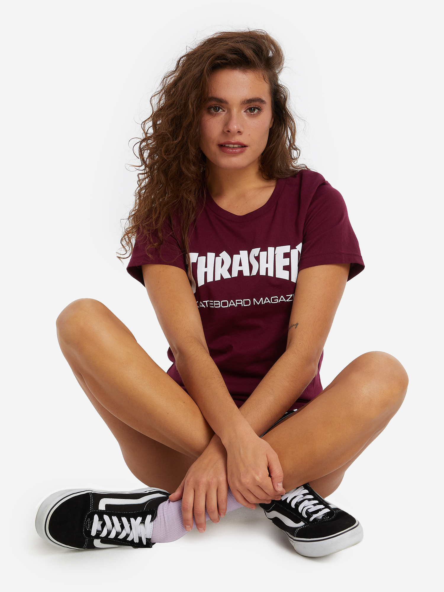 Футболка женская Thrasher Skate Mag, Красный 311234TRR-MAROON, размер RUS 42-44 - фото 3