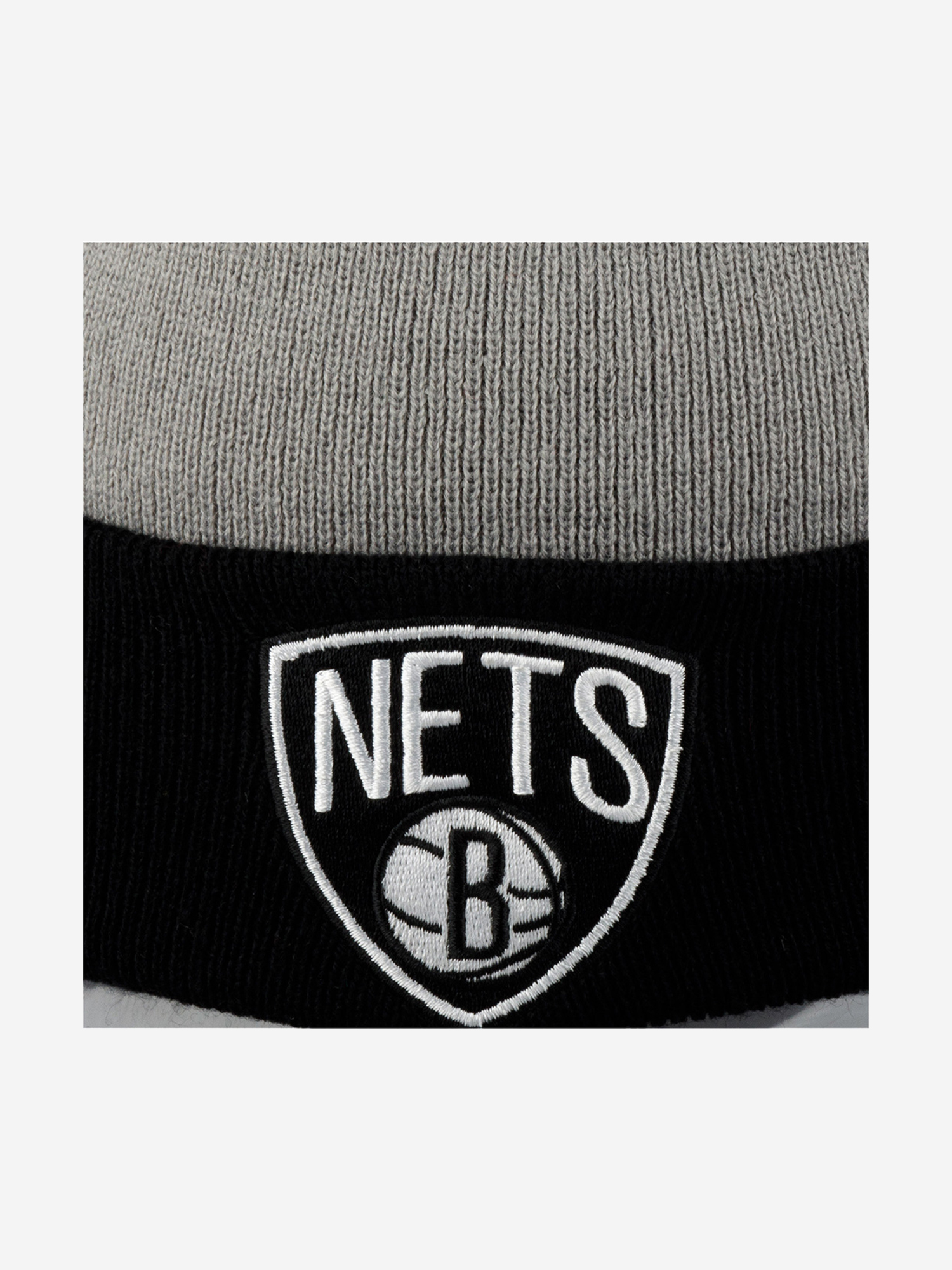 Шапка с отворотом MITCHELL NESS MN-NBA-EU174-BRONET-GRY Brooklyn Nets NBA (серый), Серый 58-927XDOXM4K-08, размер Без размера - фото 4