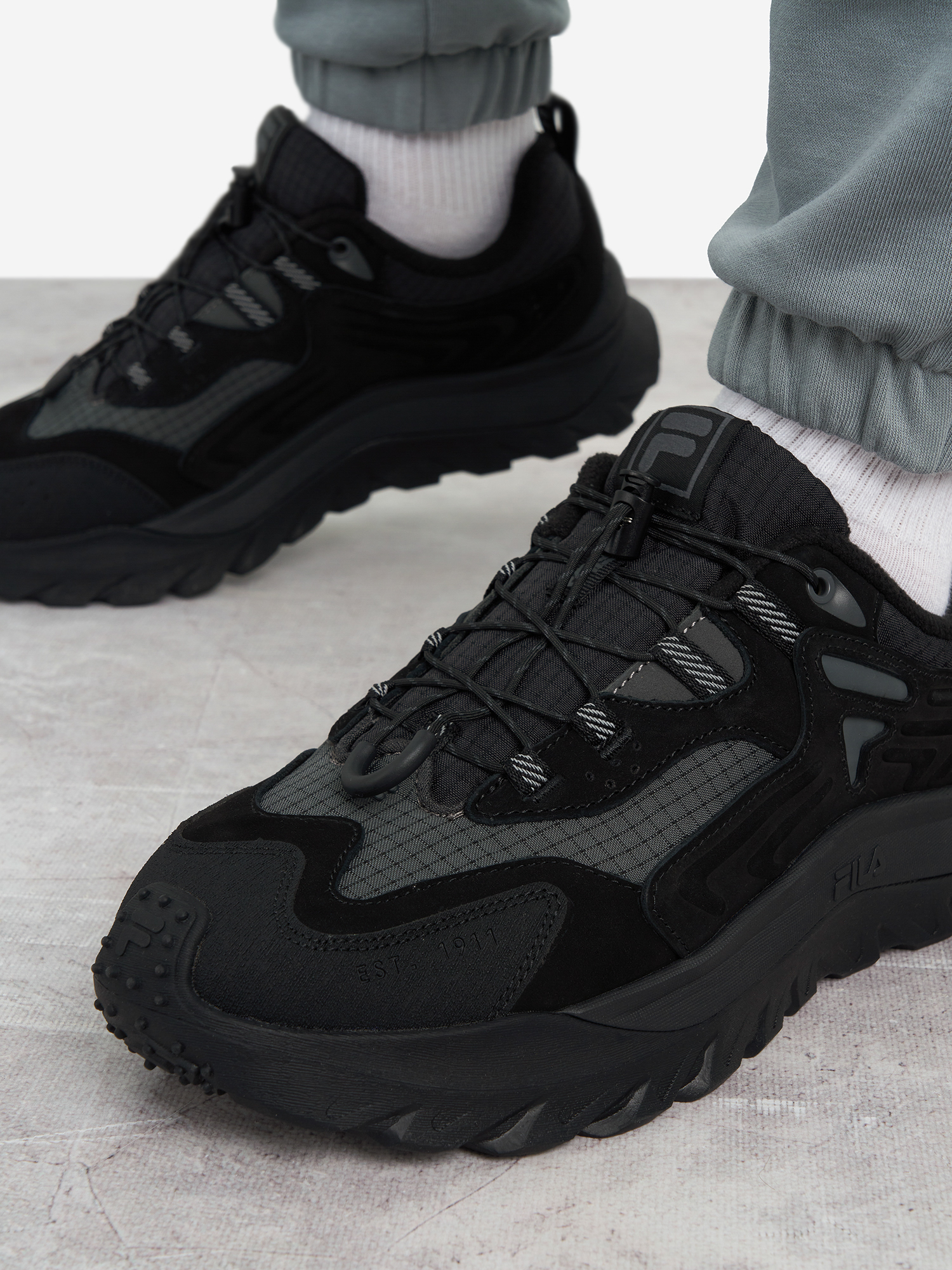 фото Кроссовки мужские fila bounder, черный