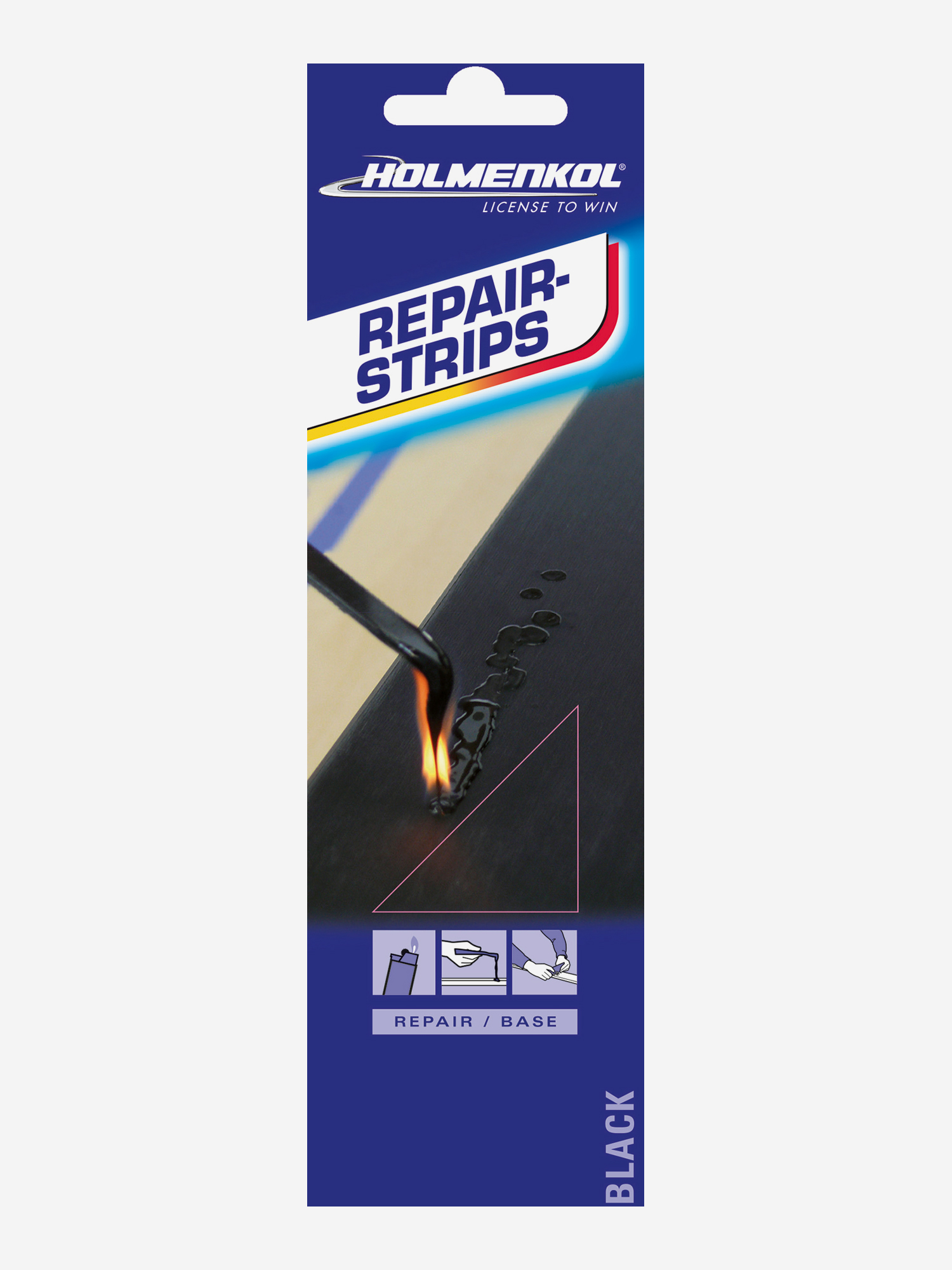 

Пластик ремонтный Holmenkol Repair-Strips black 5 pcs, Синий