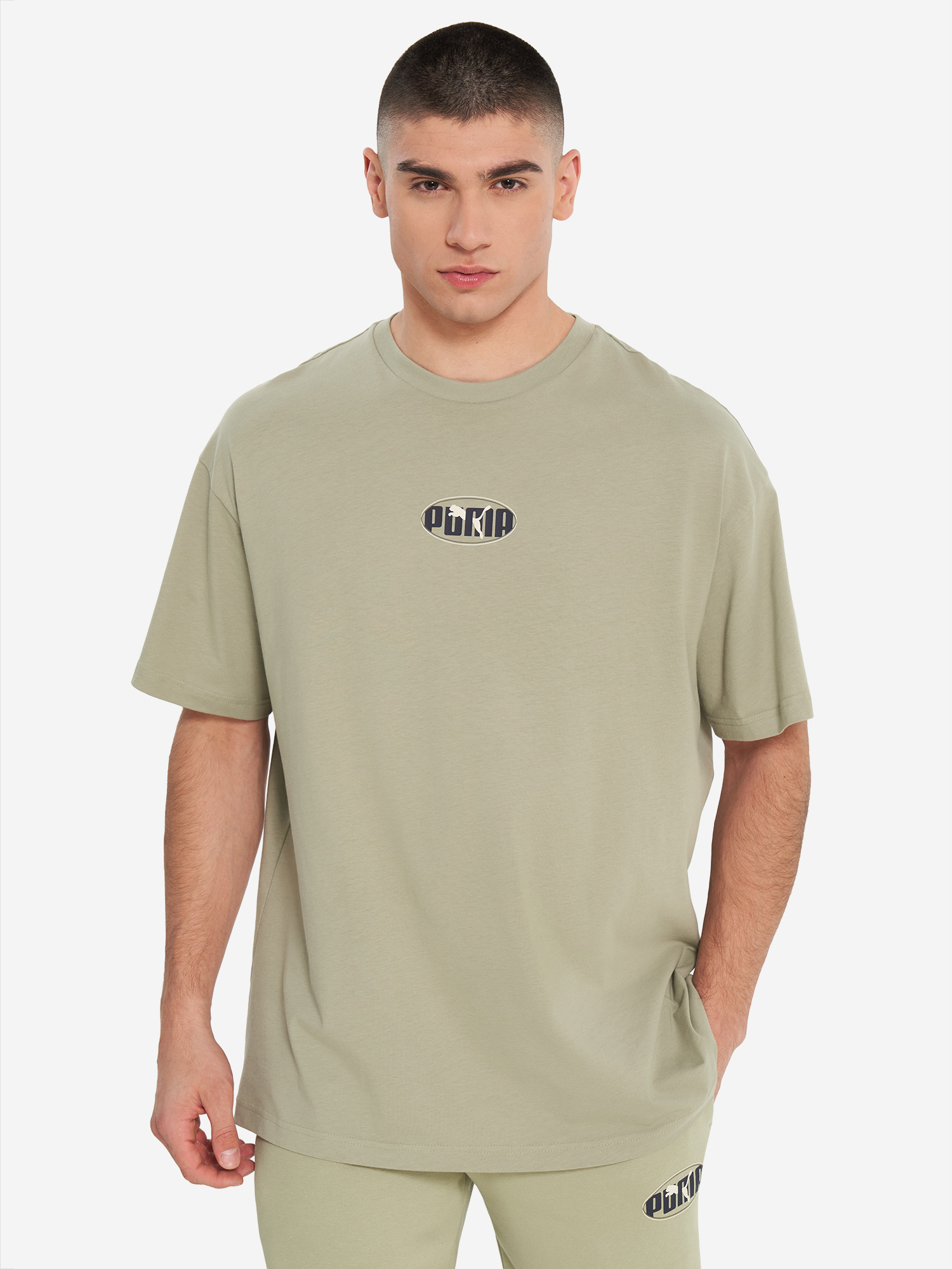 

Футболка мужская PUMA Ess Logo Lab, Зеленый