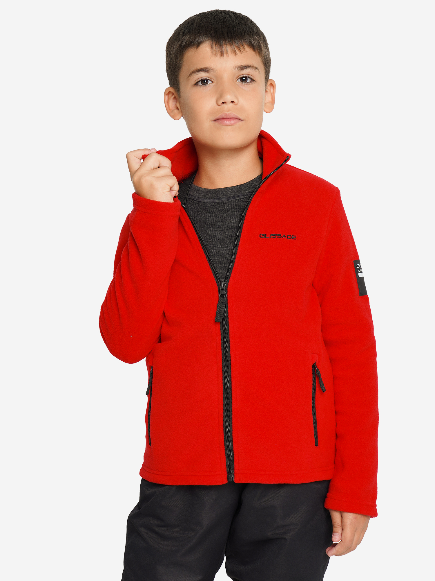 

Джемпер флисовый для мальчиков Glissade, Красный