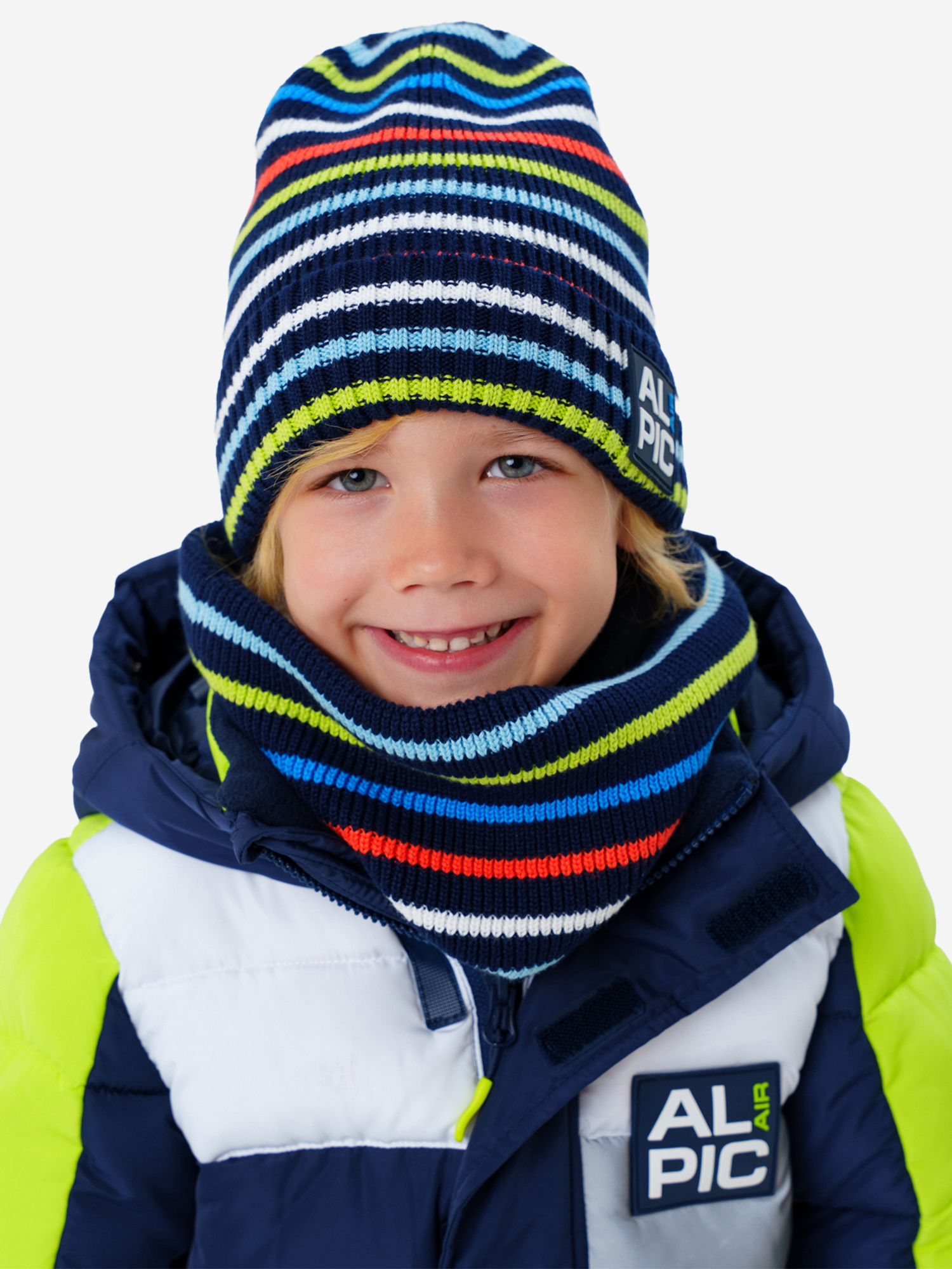 Изображение товара Комплект аксессуаров для мальчика PlayToday: шапка и снуд