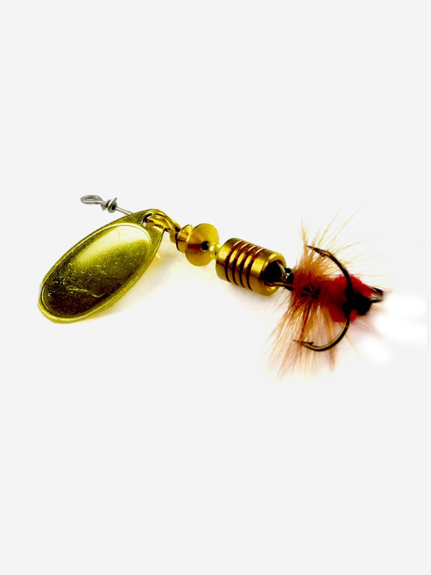 

Блесна для рыбалки вертушка Mepps AGLIA MOUCHE, , Gold/Red fly, 1 штука, Золотой