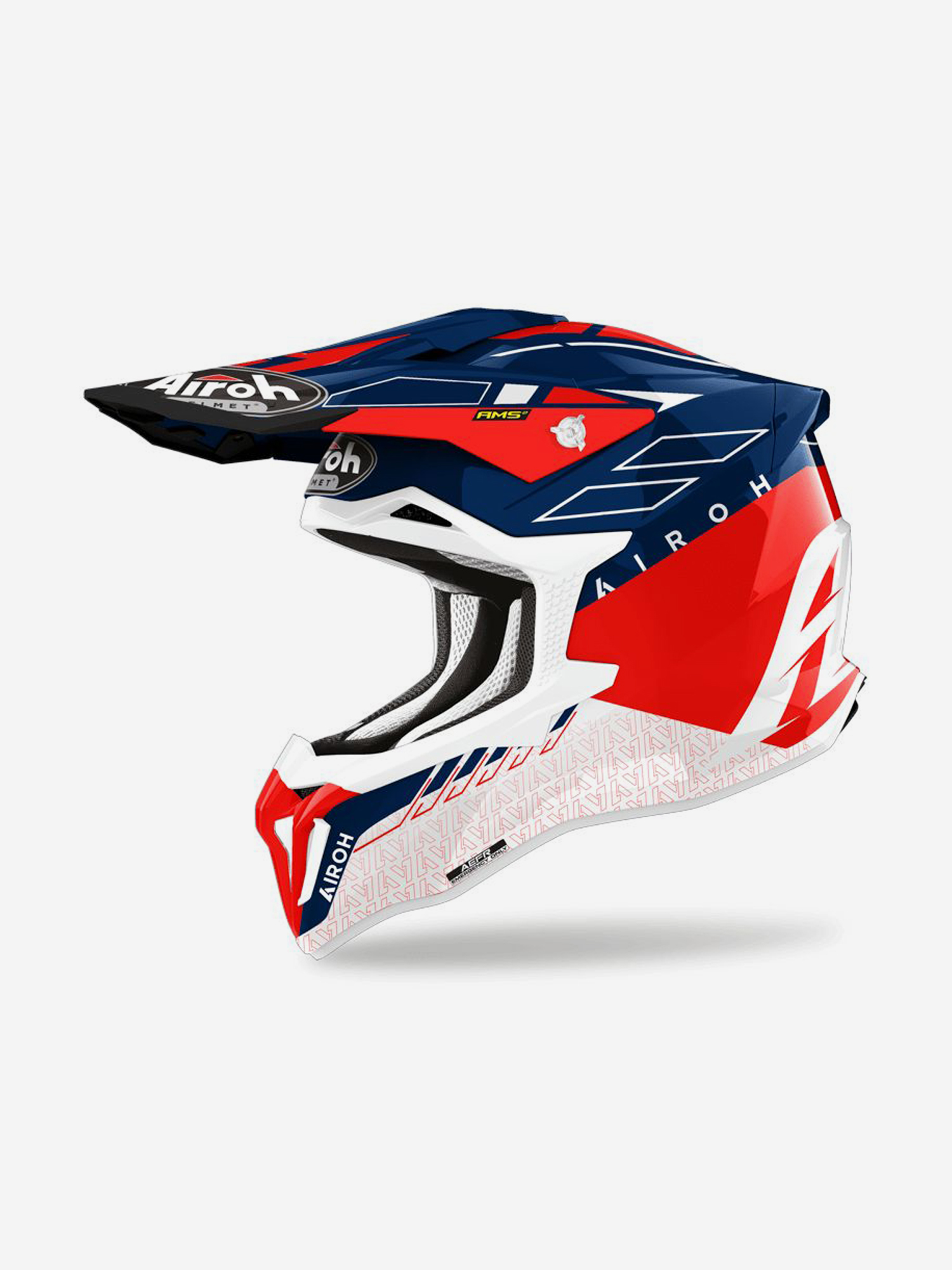 

Мотошлем кроссовый взрослый Airoh STRYCKER SKIN Red Glossy, Красный