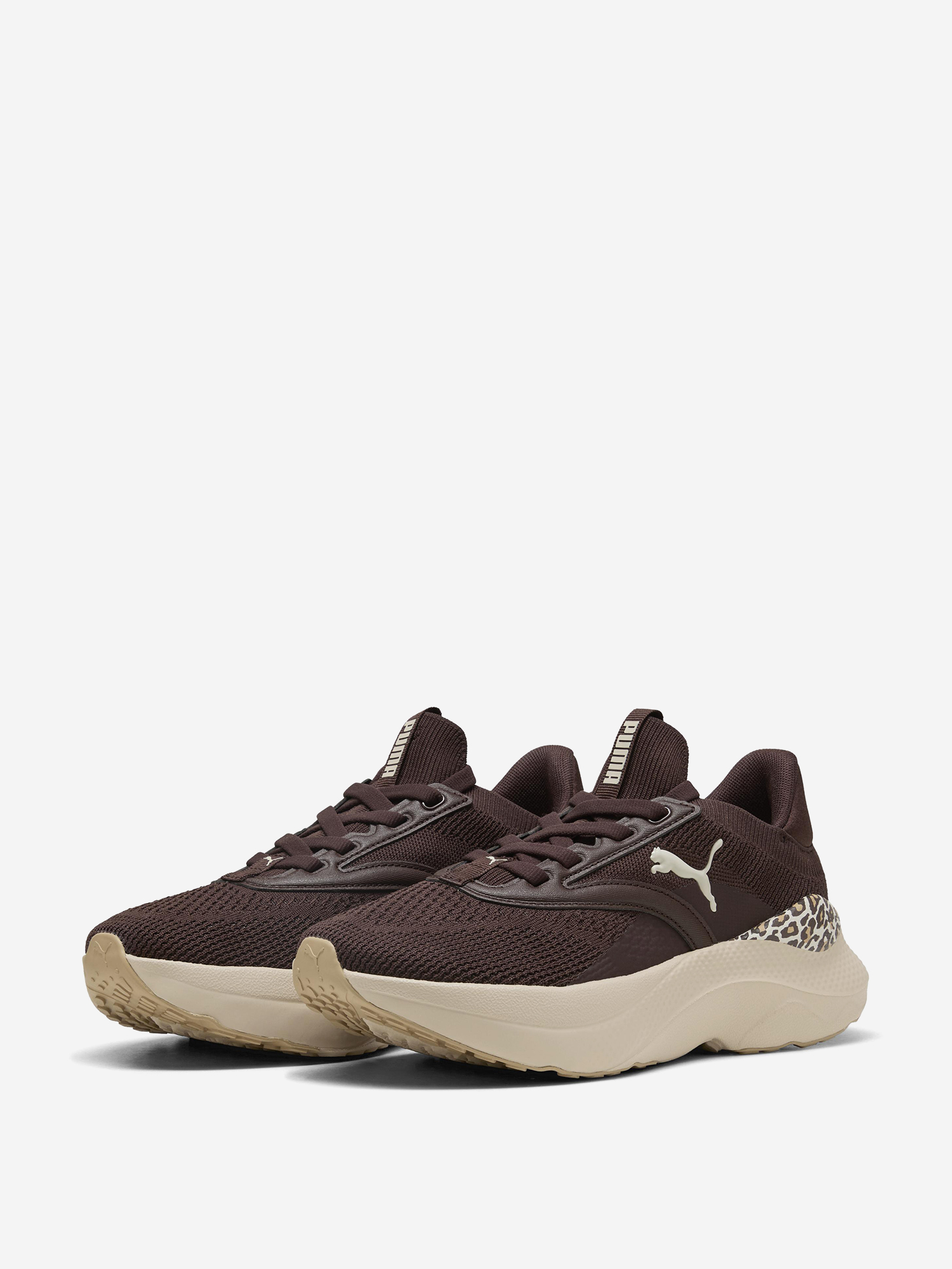 Кроссовки женские PUMA Softride Mayve Animal, Коричневый 2