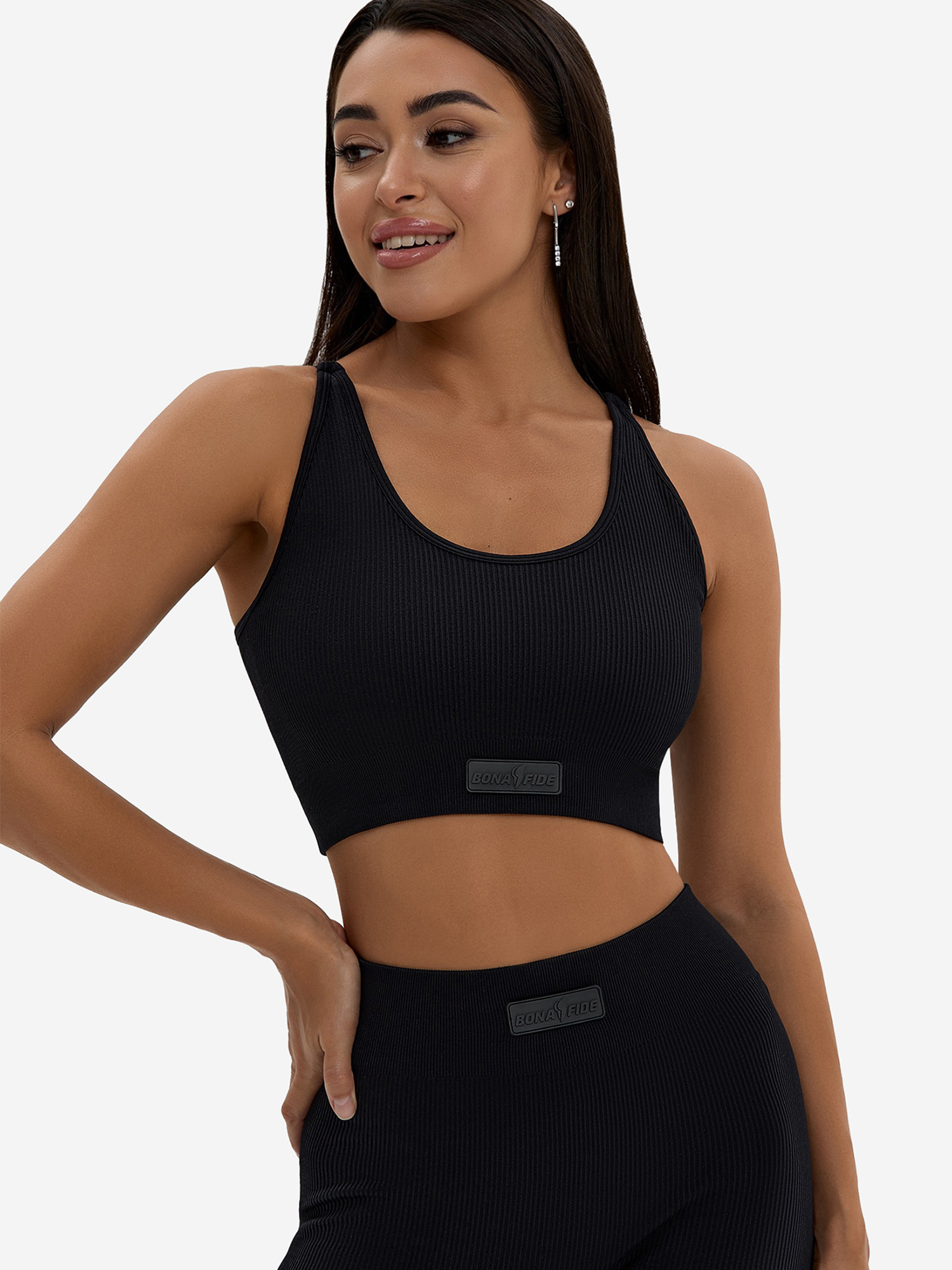 Изображение товара Спортивный топ Bona Fide Angel Top Black для занятий спортом