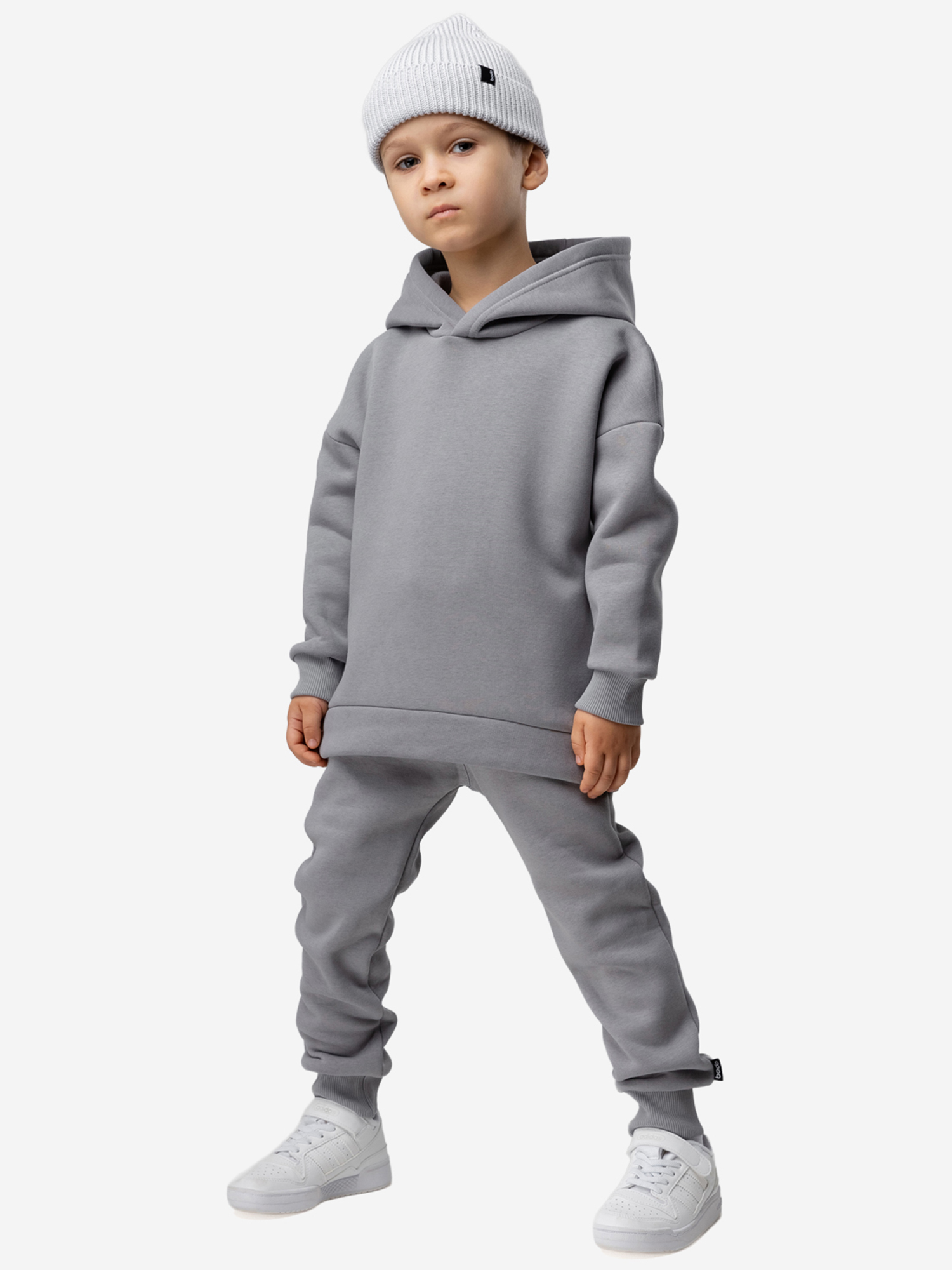 Изображение товара Костюм с начесом для мальчиков bodo светло-серый