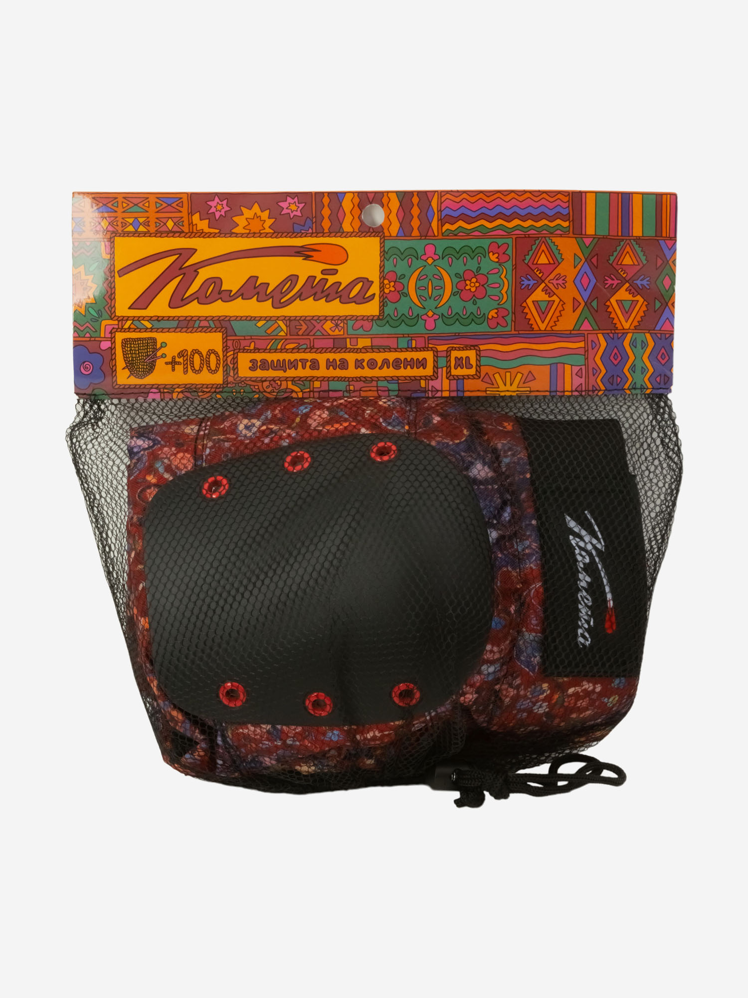 

Наколенники Комета, 33см-38см (XL), Красный
