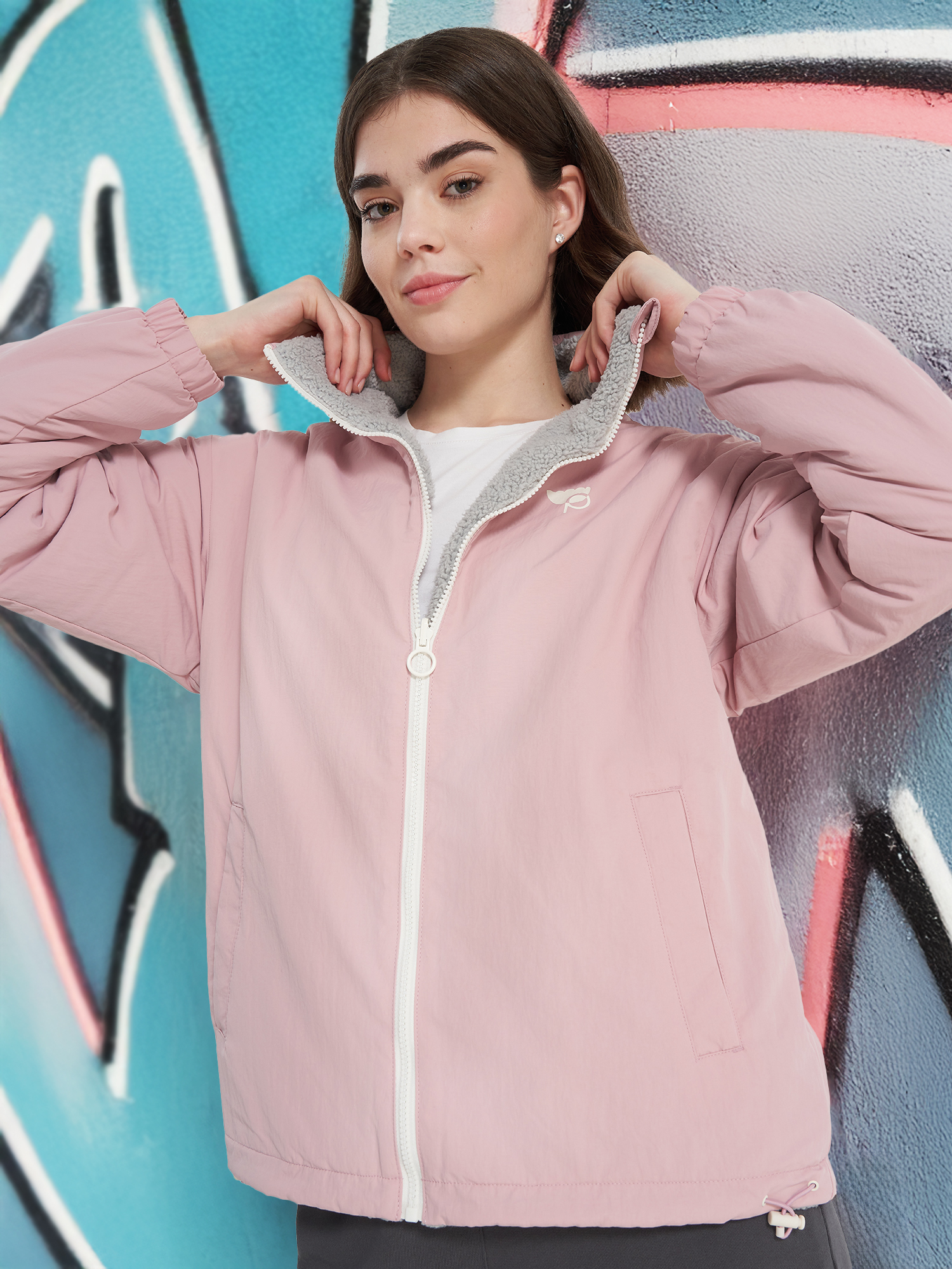 

Легкая куртка двусторонняя женская Protest, Розовый