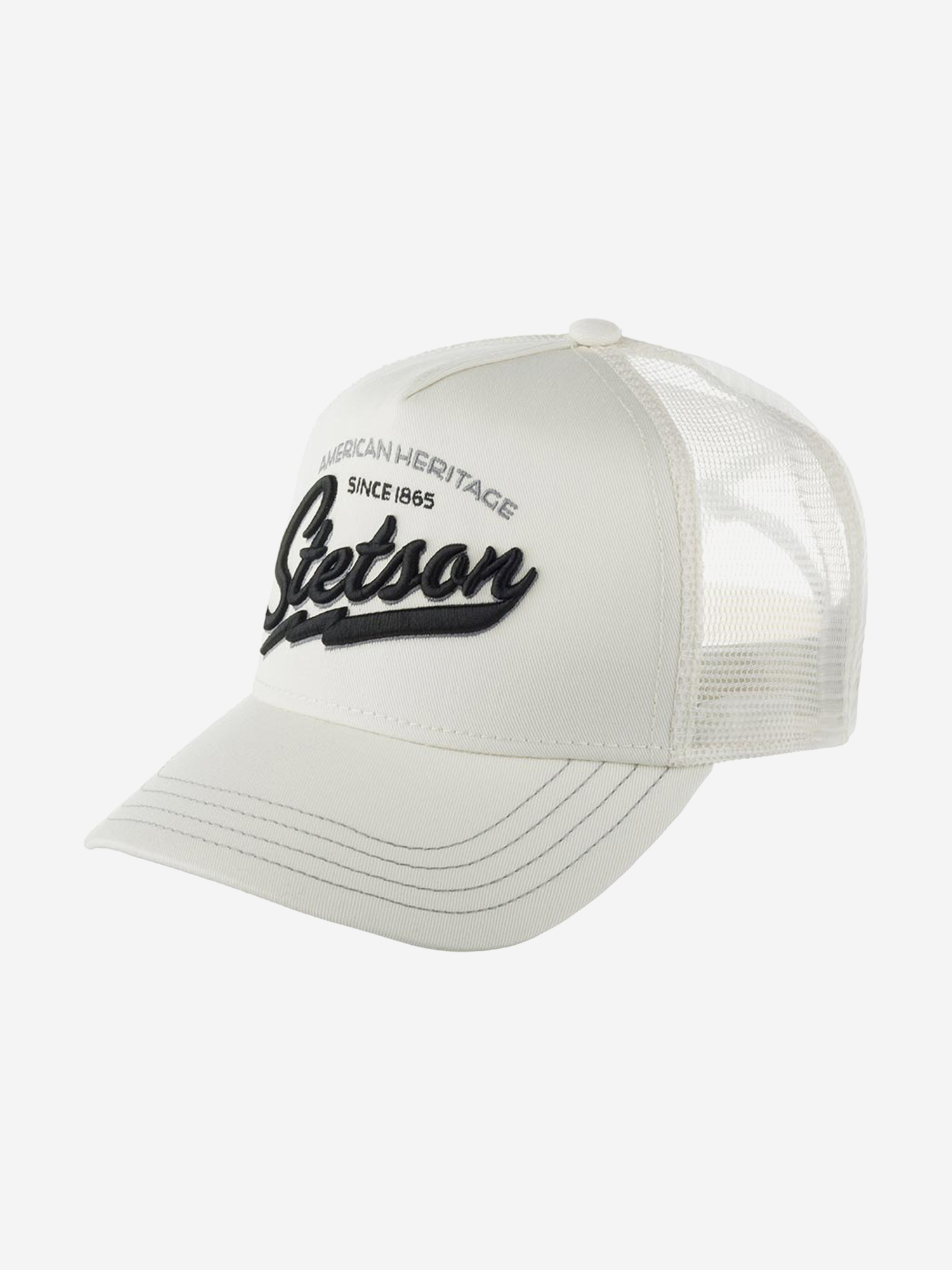 Изображение товара Бейсболка с сеточкой STETSON 7751171 TRUCKER CAP AMERICAN HERITAGE CLASSIC, Белый