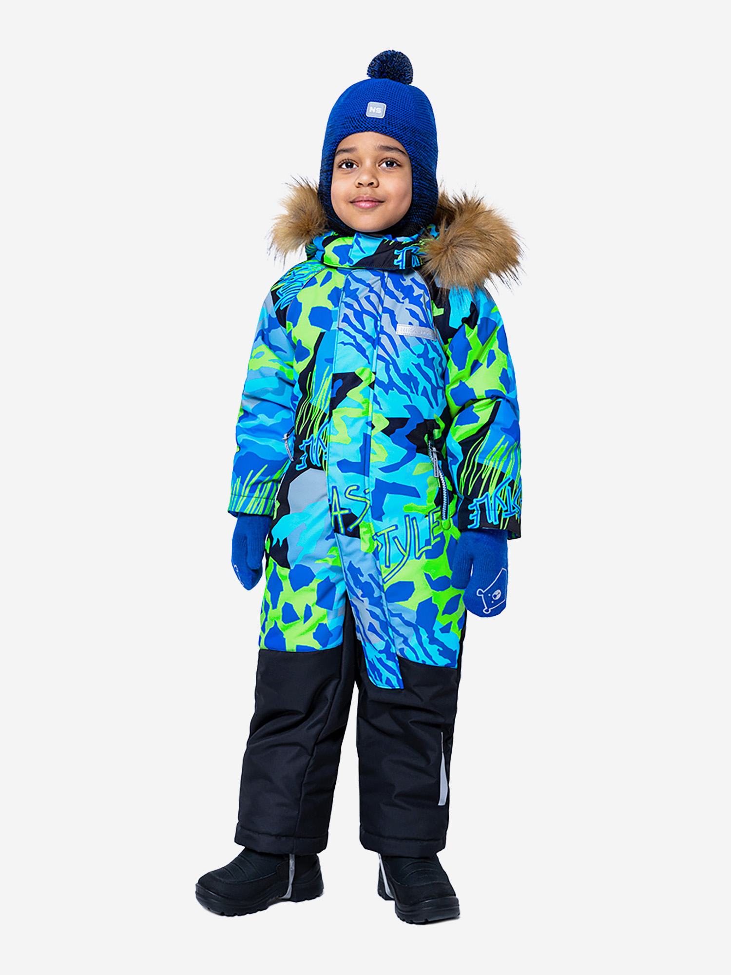 

Комбинезон зимний для мальчика NIKASTYLE, Зеленый