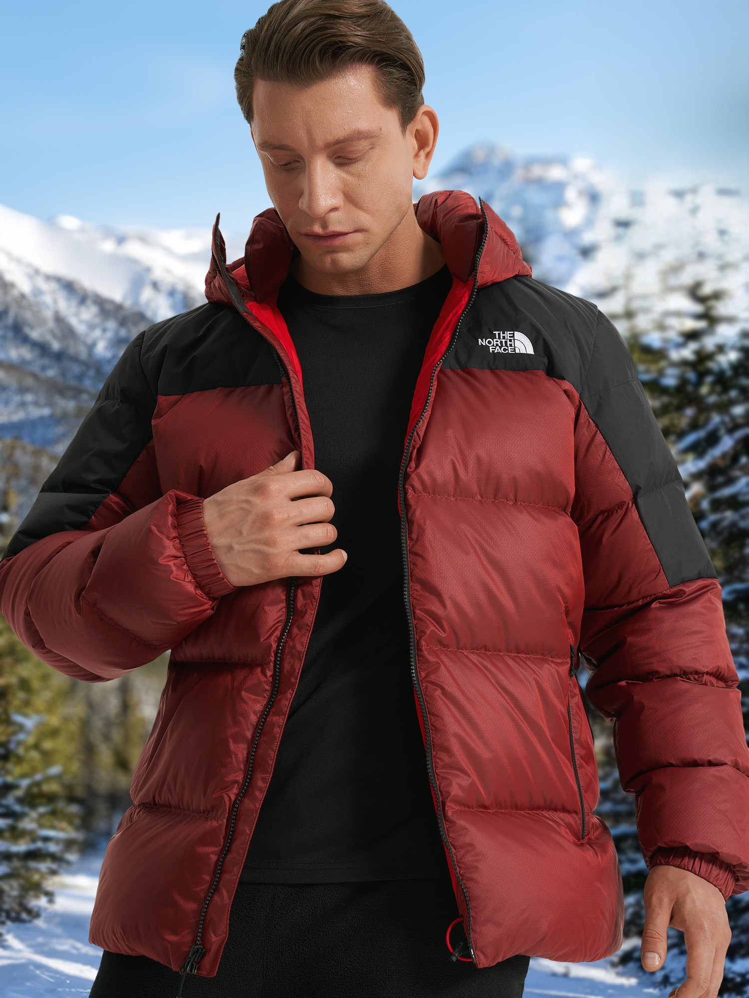 

Пуховик мужской The North Face Diablo, Красный