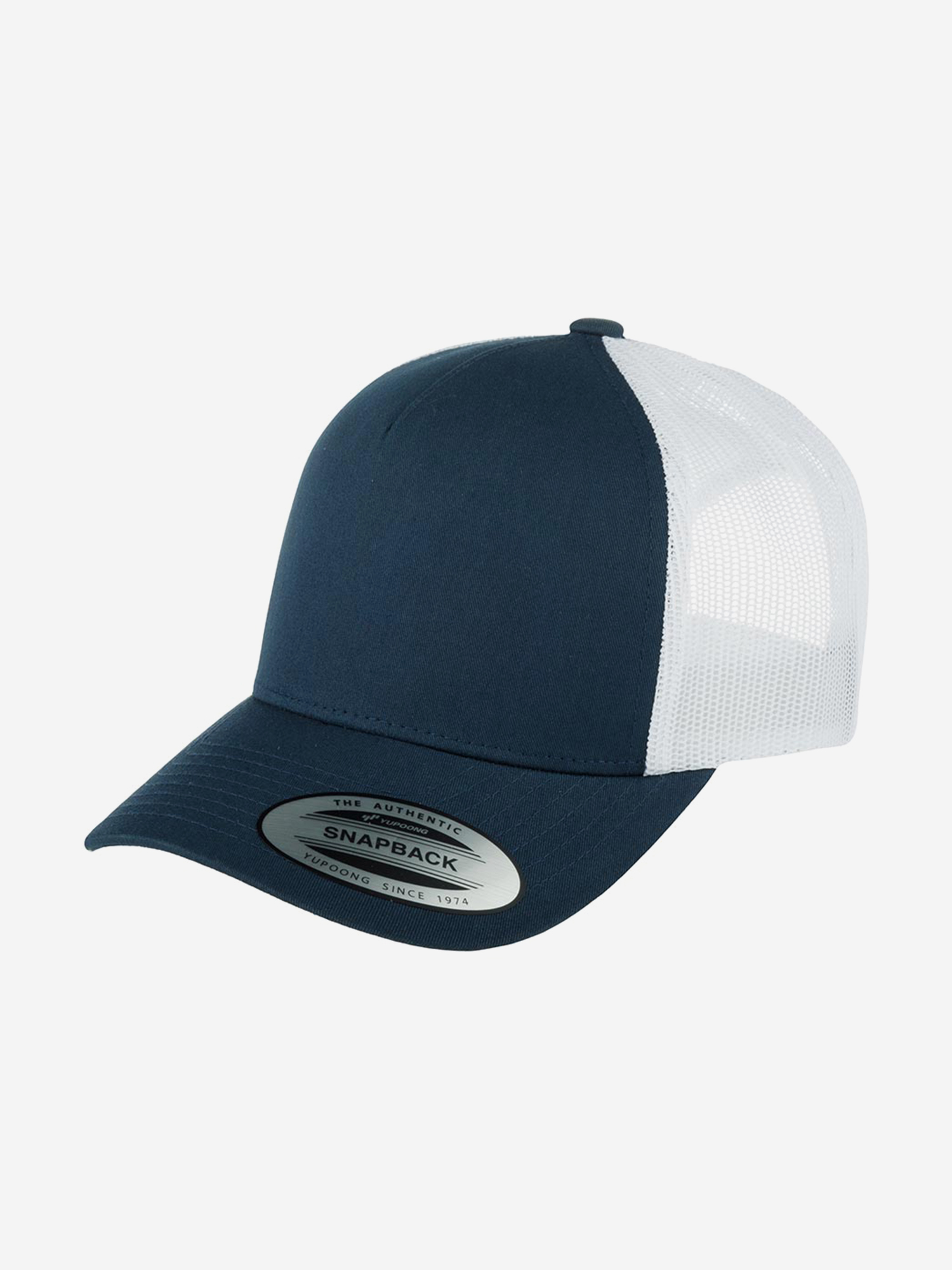 Изображение товара Бейсболка с сеточкой FLEXFIT 6506T темно-синяя белая для спорта и отдыха