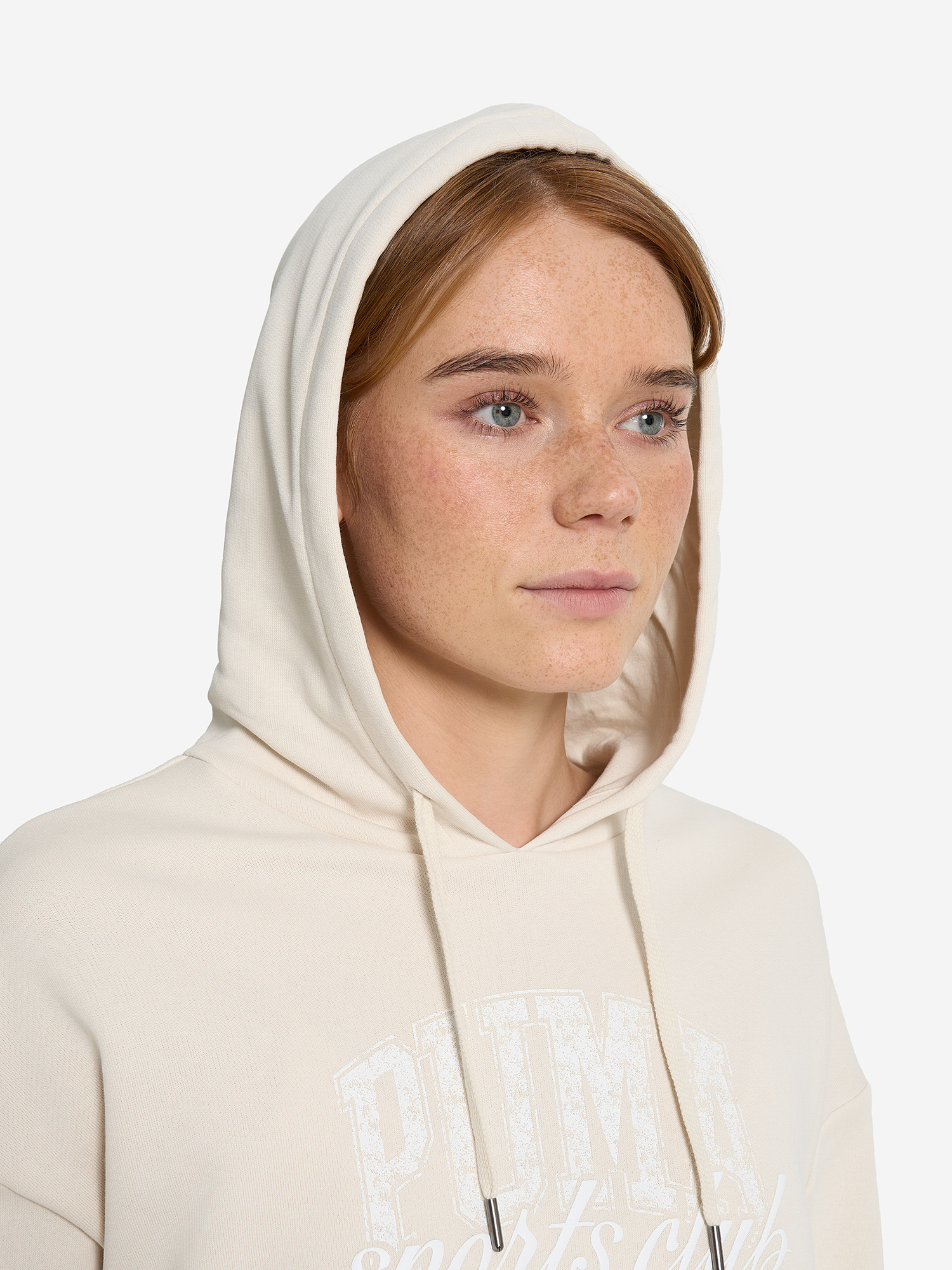 фото Худи женское puma class, бежевый