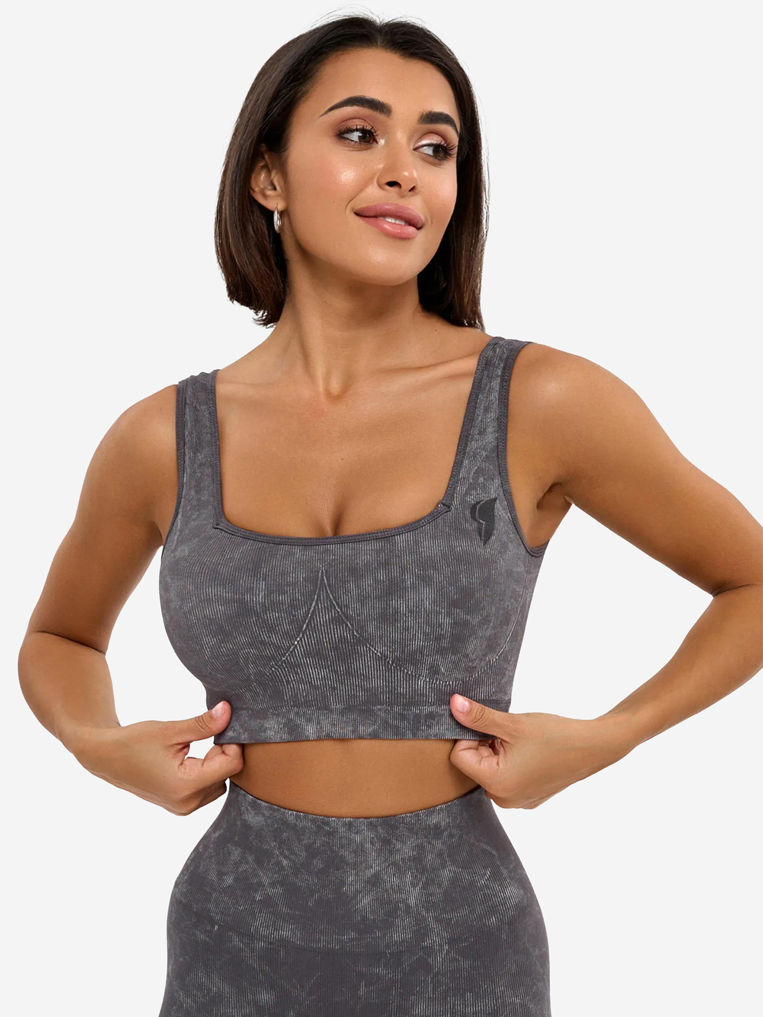 

Спортивный топ Bona Fide Marble Top "Gray", Серый