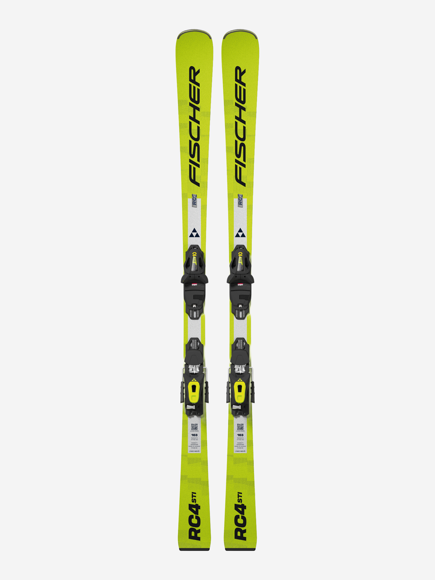 Горные лыжи Fischer RC4 STI TPR + крепления RS 10 PR, Желтый