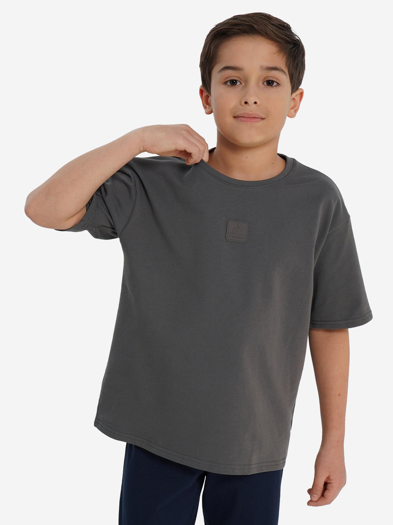 Футболка Demix оверсайз, серый, арт. 33297