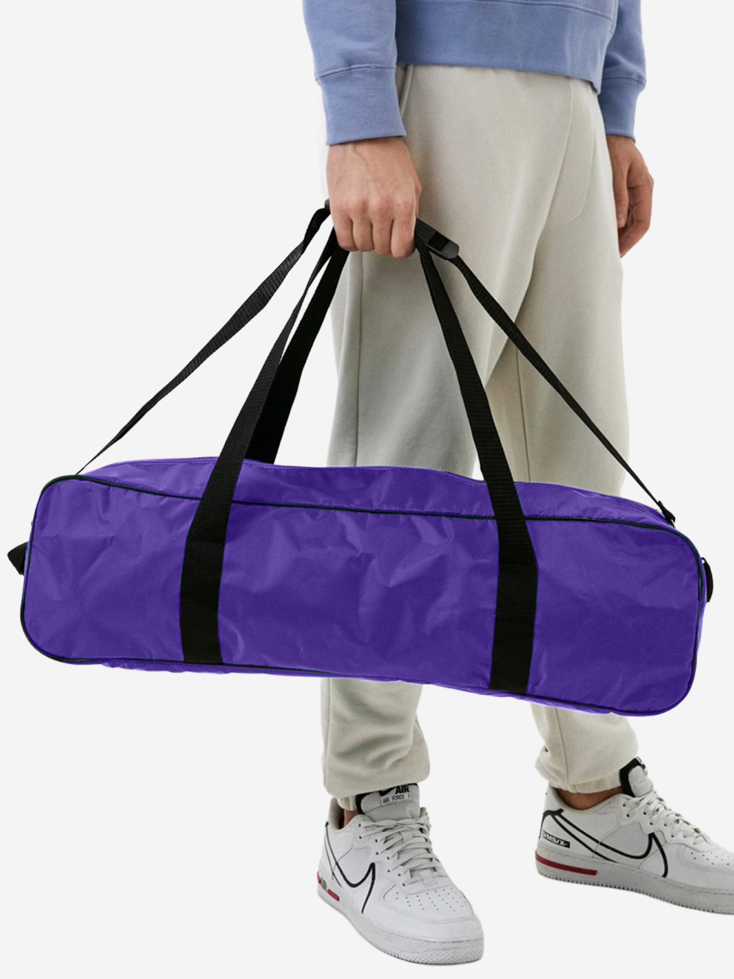 Изображение товара Фиолетовая сумка для коврика RamaYoga Деви 19 х 70 см спорт йога и фитнес