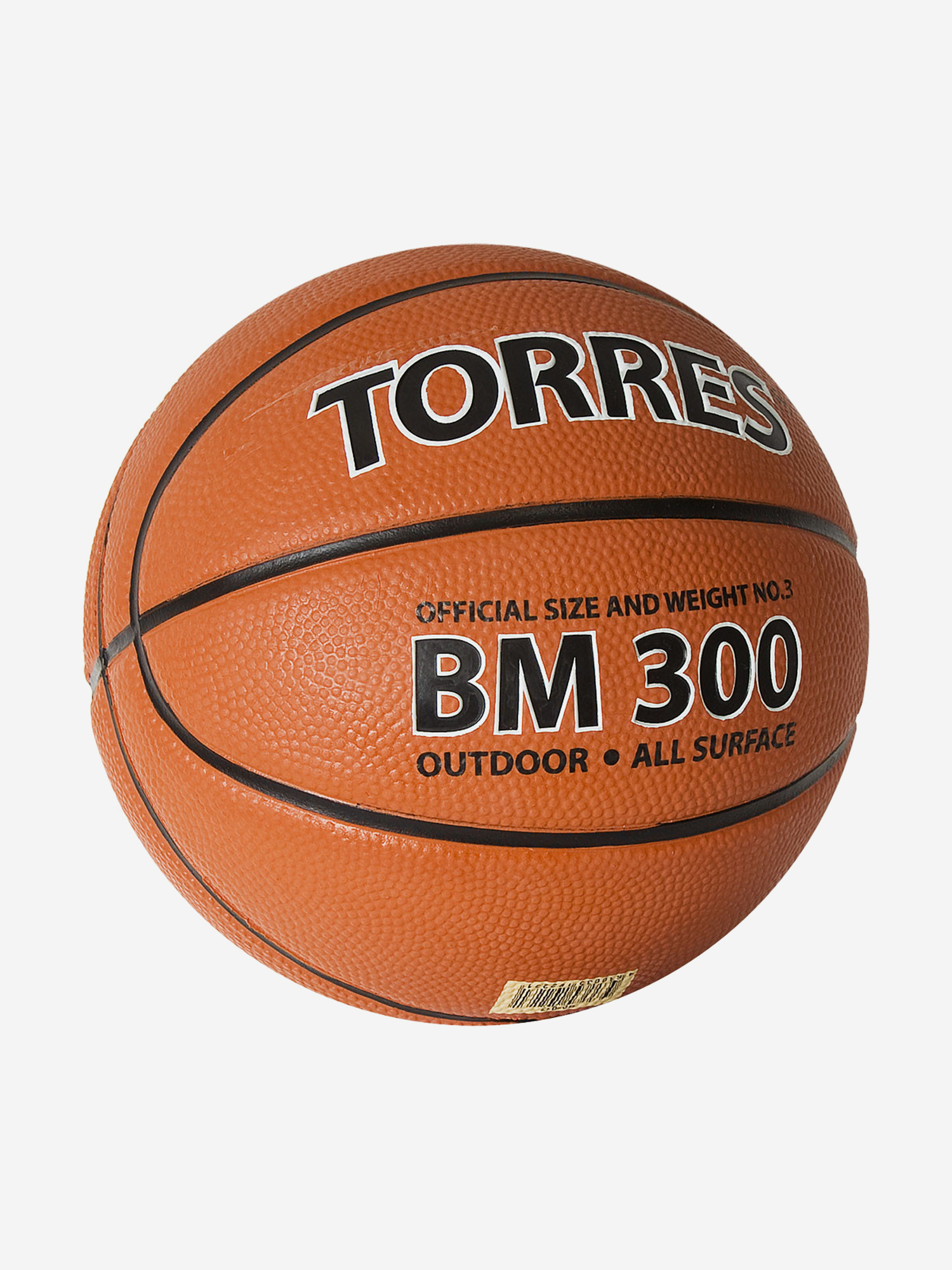 

Мяч баскетбольный Torres BM300 арт.B00016 р.6, Коричневый