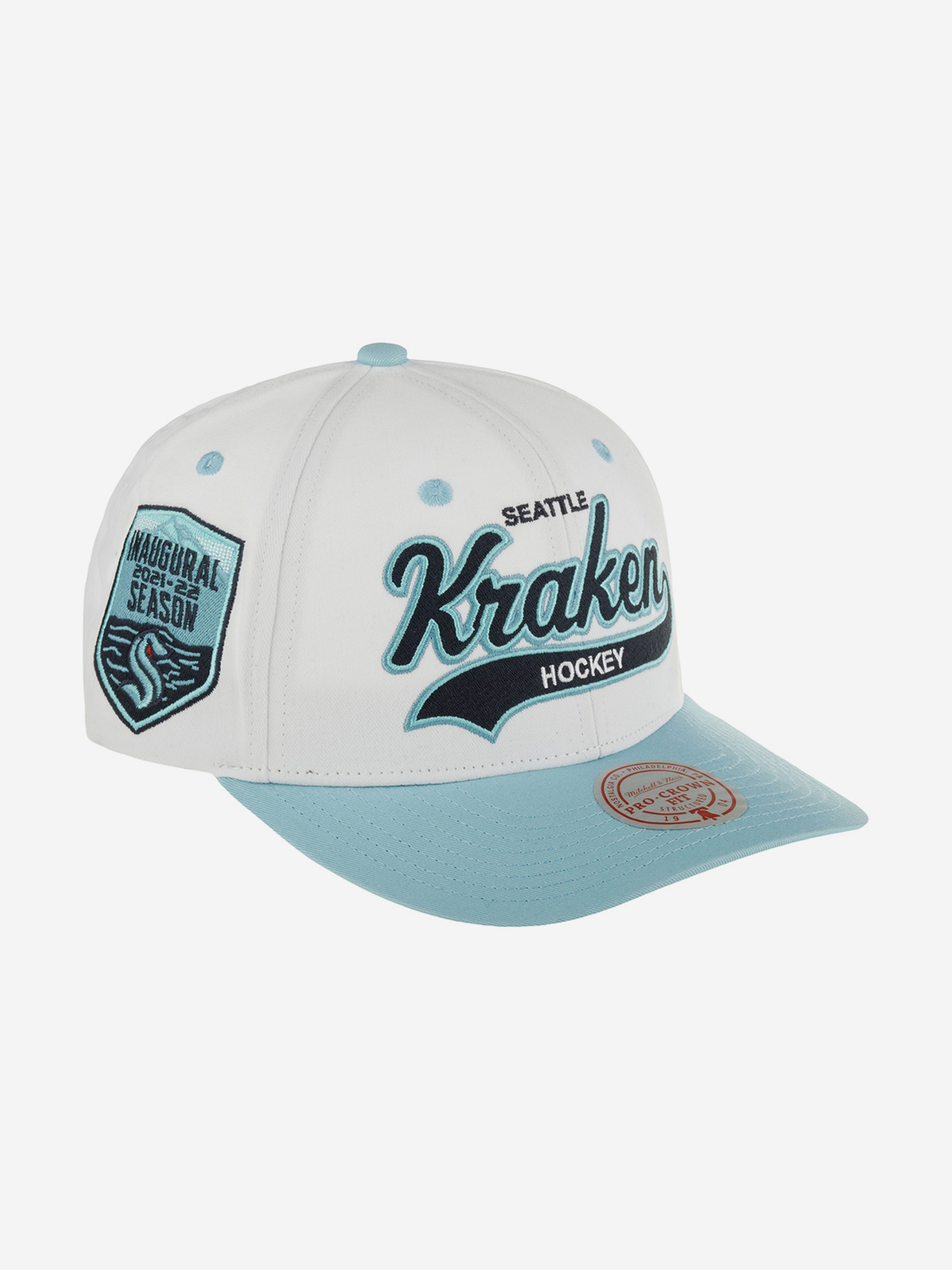 Бейсболка MITCHELL NESS HHSS7286-SKRYYPPPWHIT Seattle Kraken NHL (голубой), Голубой 59-291XDOXM4K-89, размер Без размера - фото 2