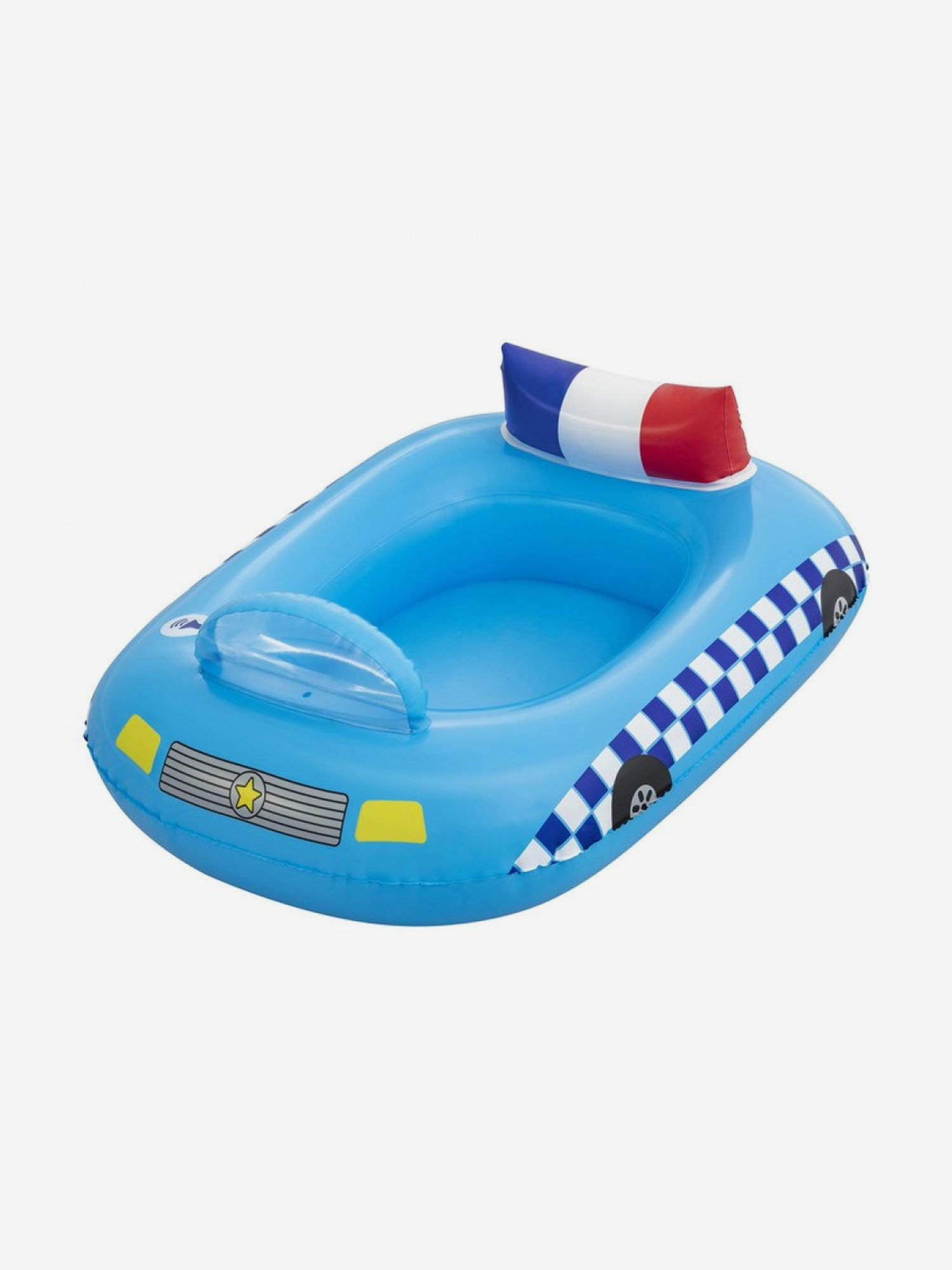 Лодочка надувная Bestway 34153 Funspeakers Police Car Baby Boat (97x74см), Голубой