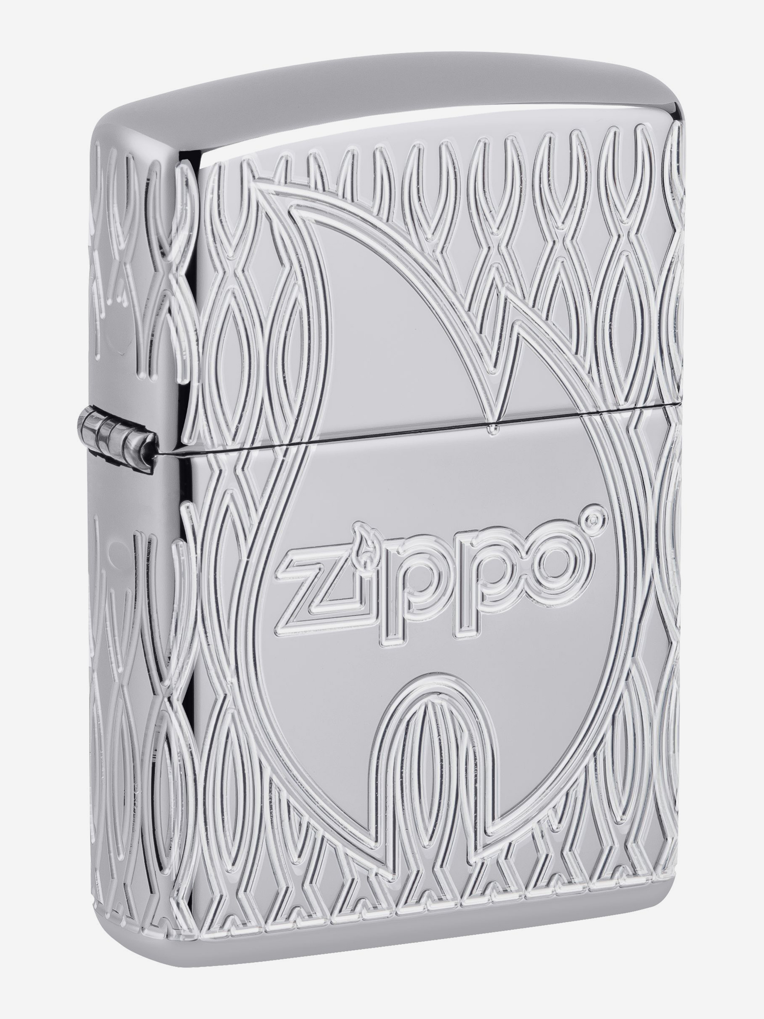 

Зажигалка бензиновая ZIPPO 48838 Armor Logo Flame, Серебряный