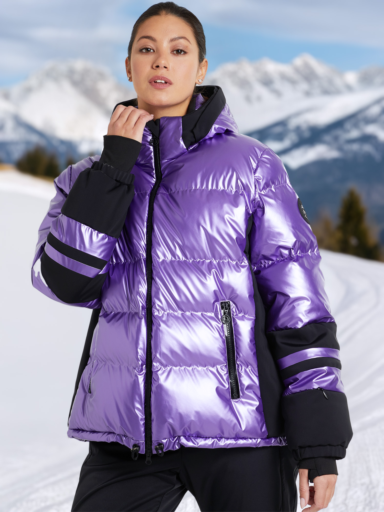 Пуховик женский Sportalm Yeah, фиолетовый, арт. 9820536140s12-77