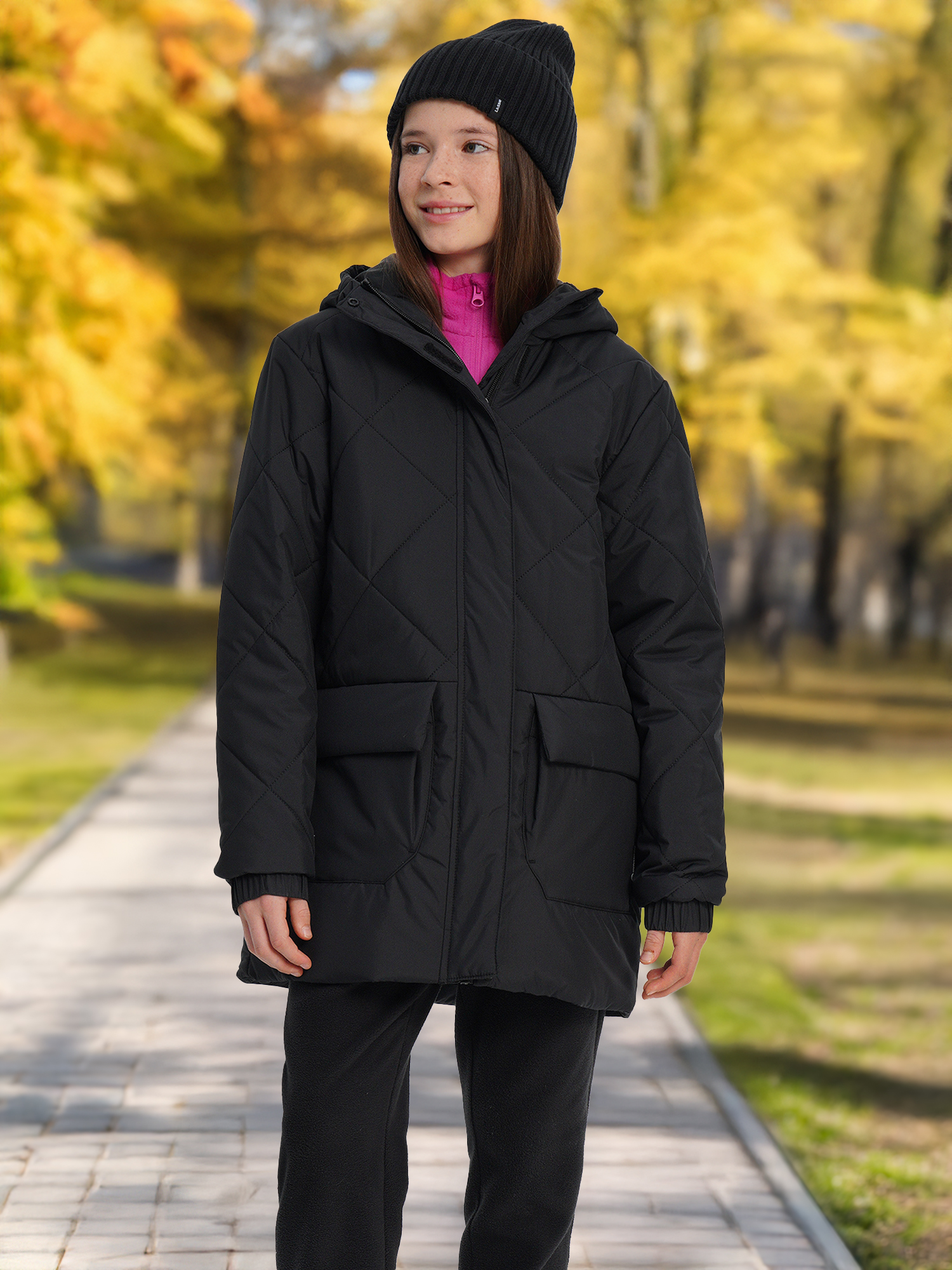 Изображение товара Детская утепленная зимняя куртка для девочек Outventure с ветро- и водоотталкивающими свойствами