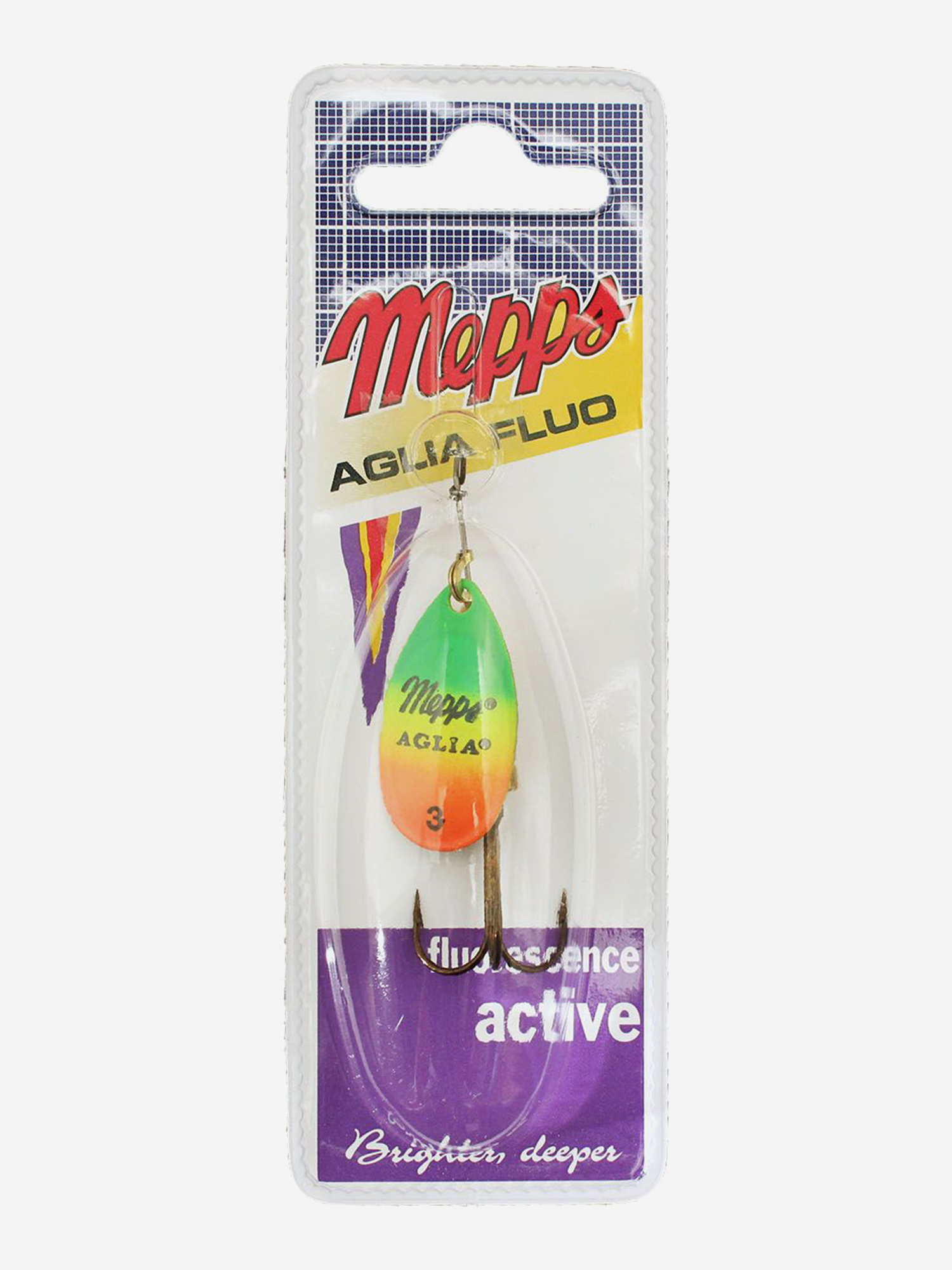 

Блесна вращающаяся MEPPS "Aglia OR/TIGER" №3 (6,5г) блистер, Желтый